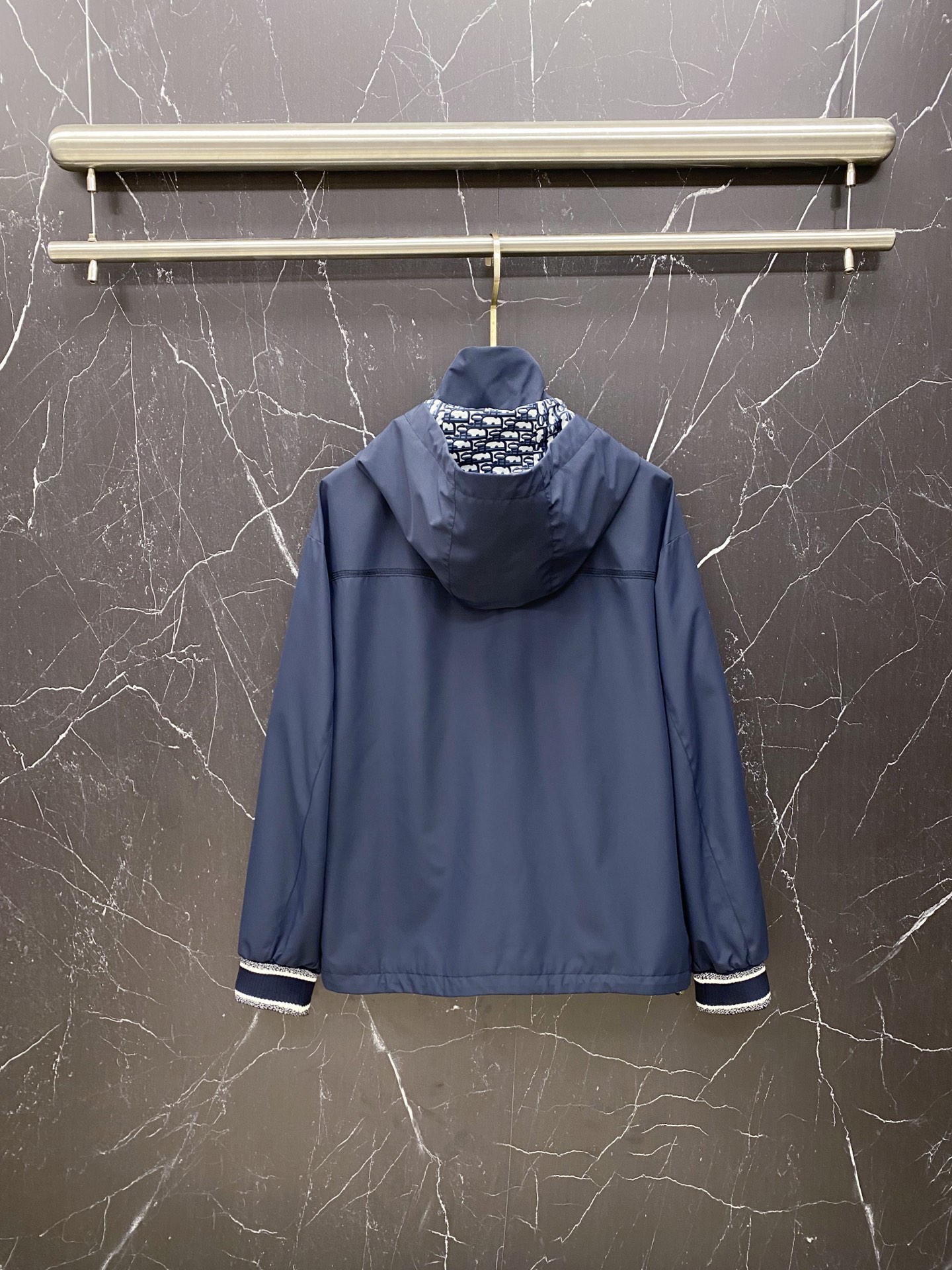 Dior Jacket Blue Hooded S