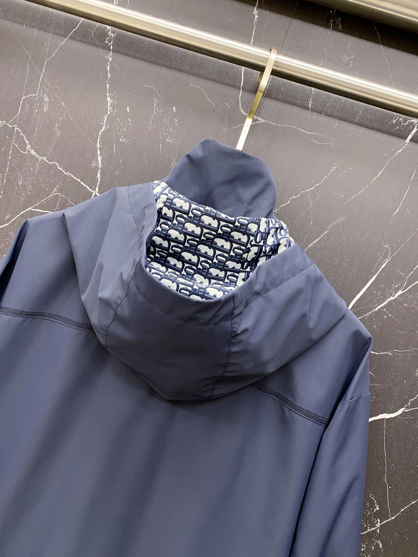 Dior Jacket Blue Hooded S