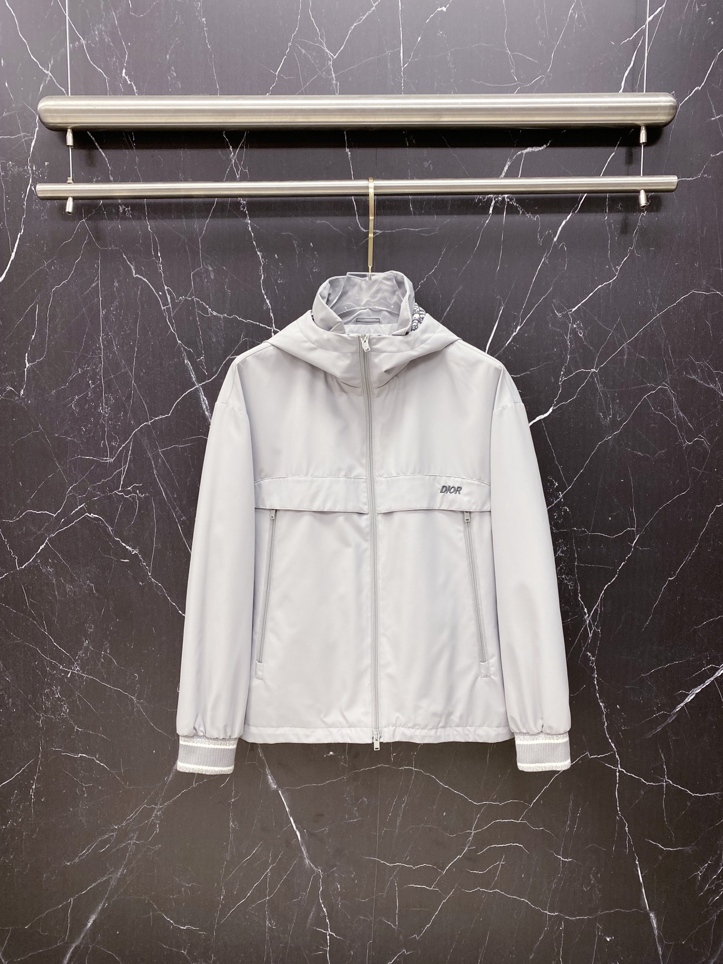 Dior Jacket Blue Hooded S