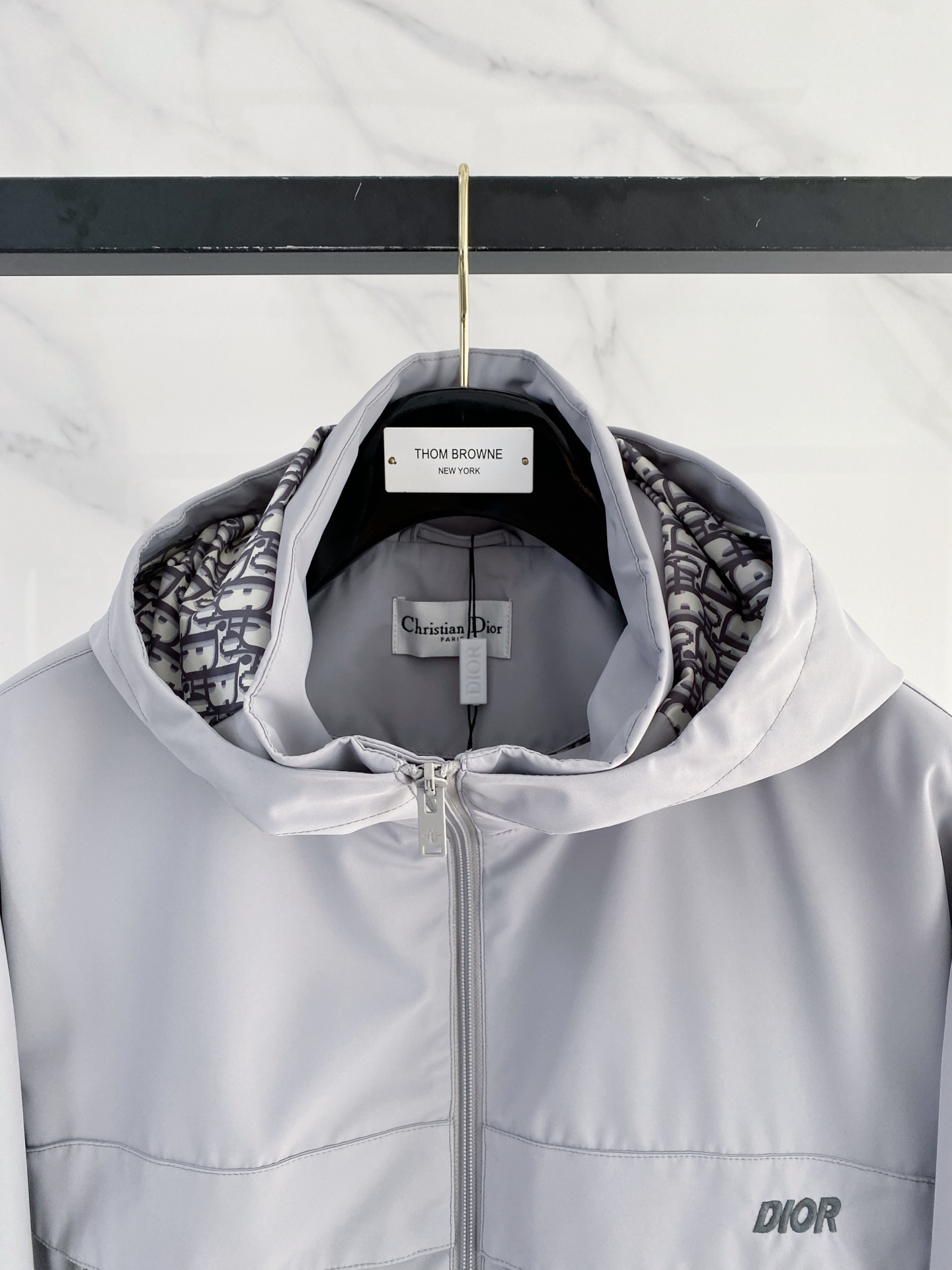 Dior Jacket Blue Hooded S