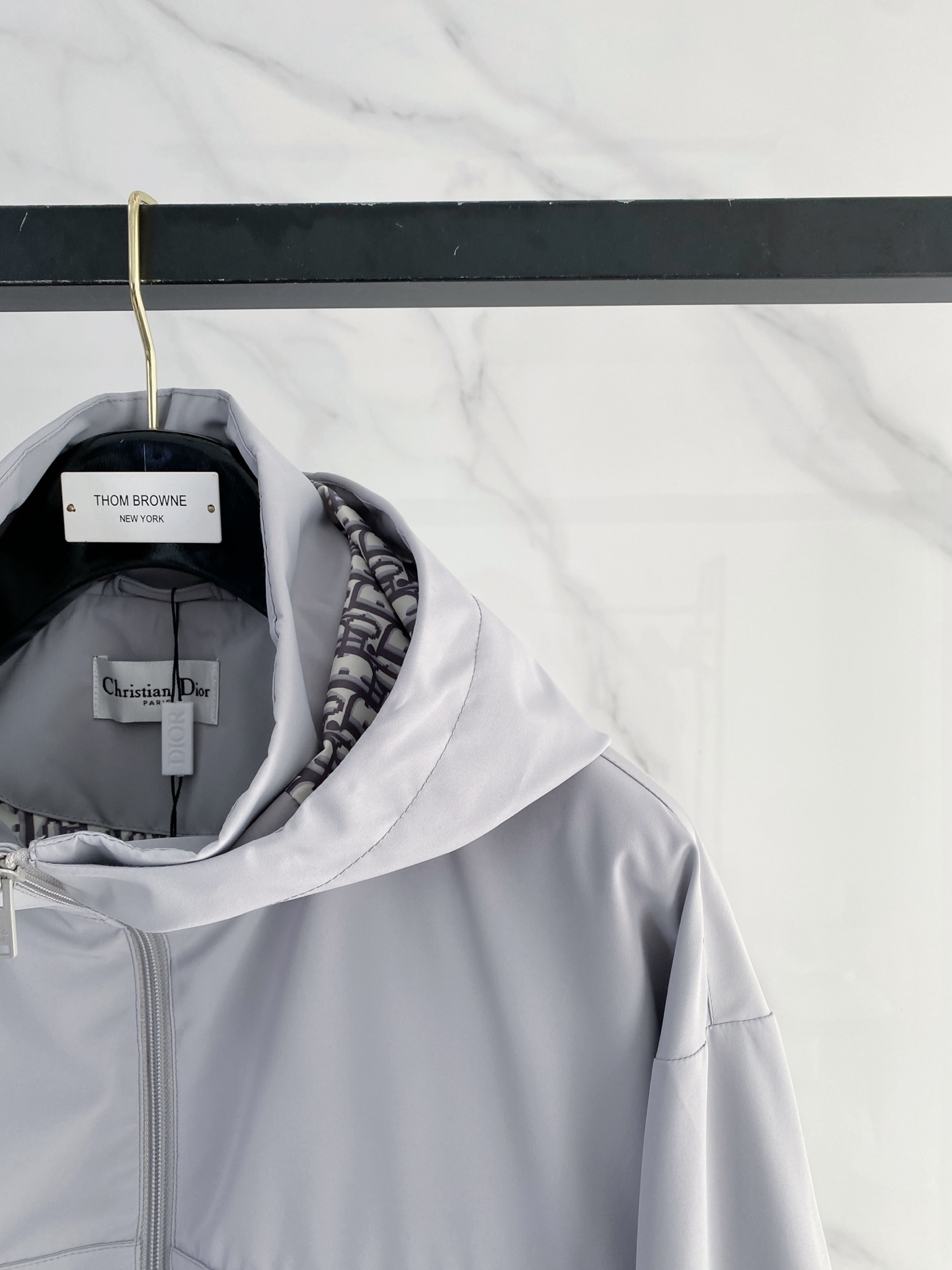 Dior Jacket Blue Hooded S