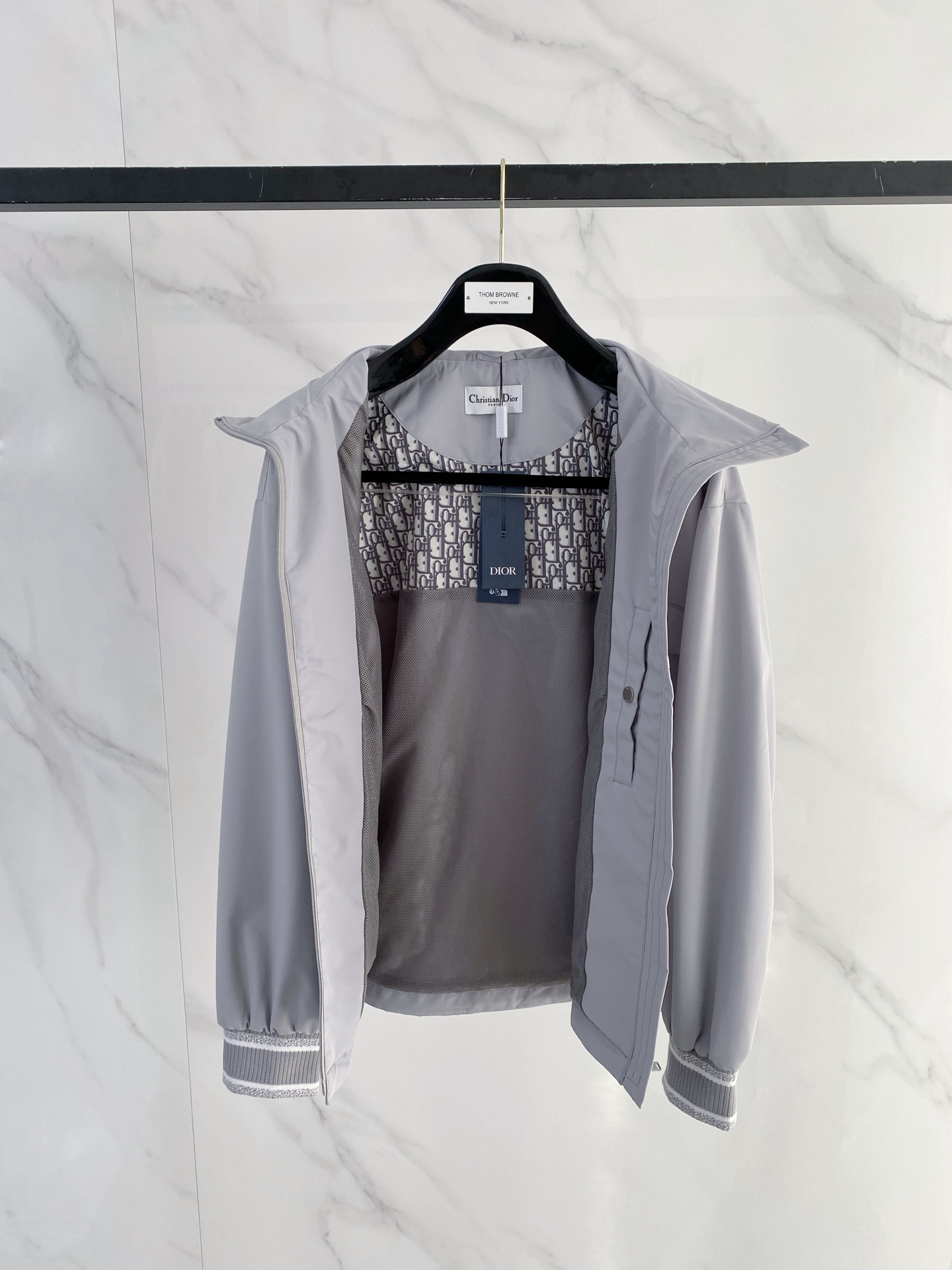 Dior Jacket Blue Hooded S