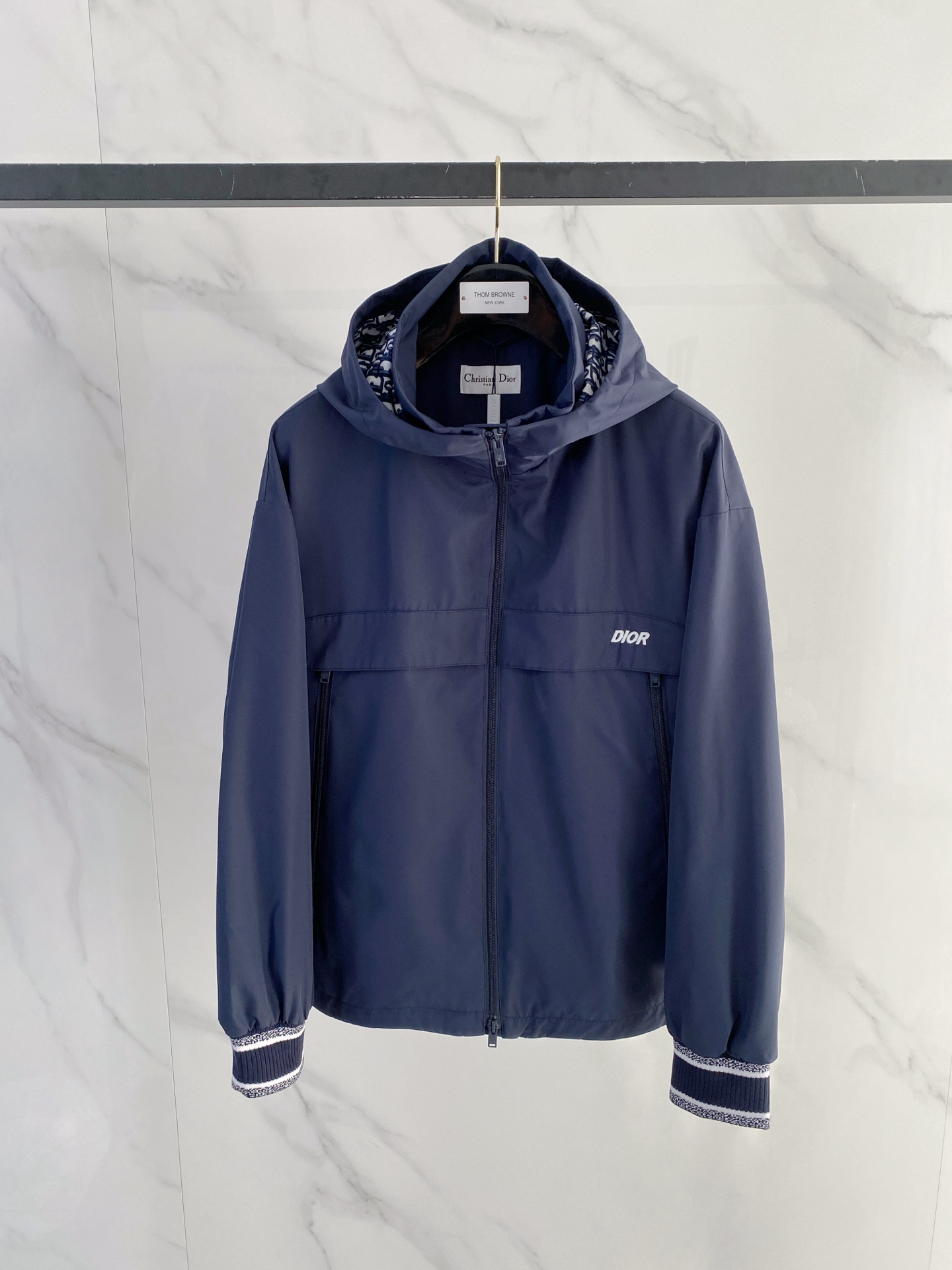 Dior Jacket Blue Hooded S