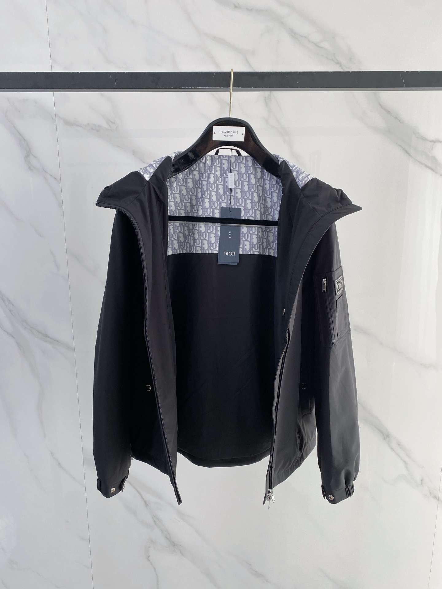Dior Jacket Black Hooded S