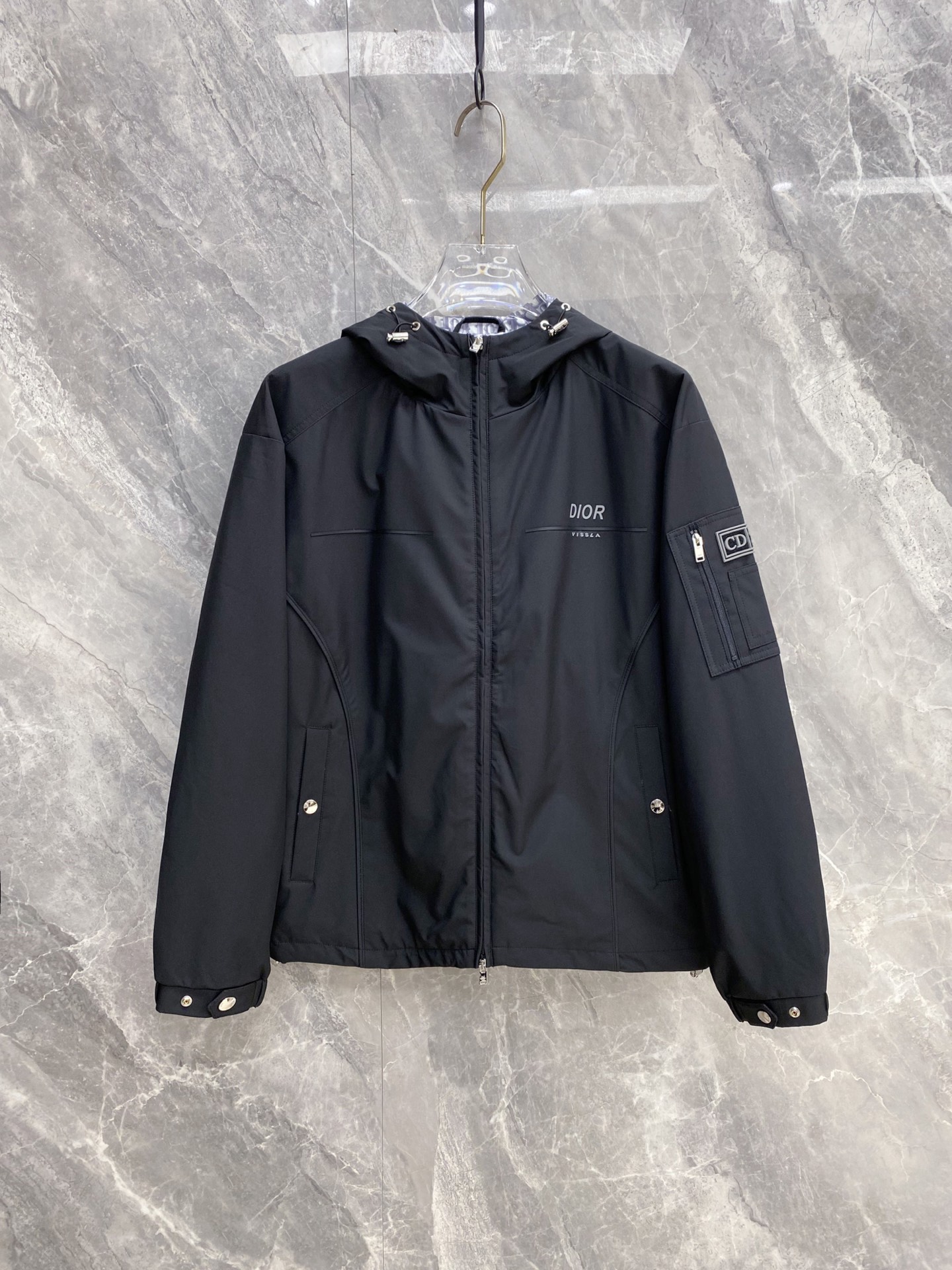 Dior Jacket Black Hooded S