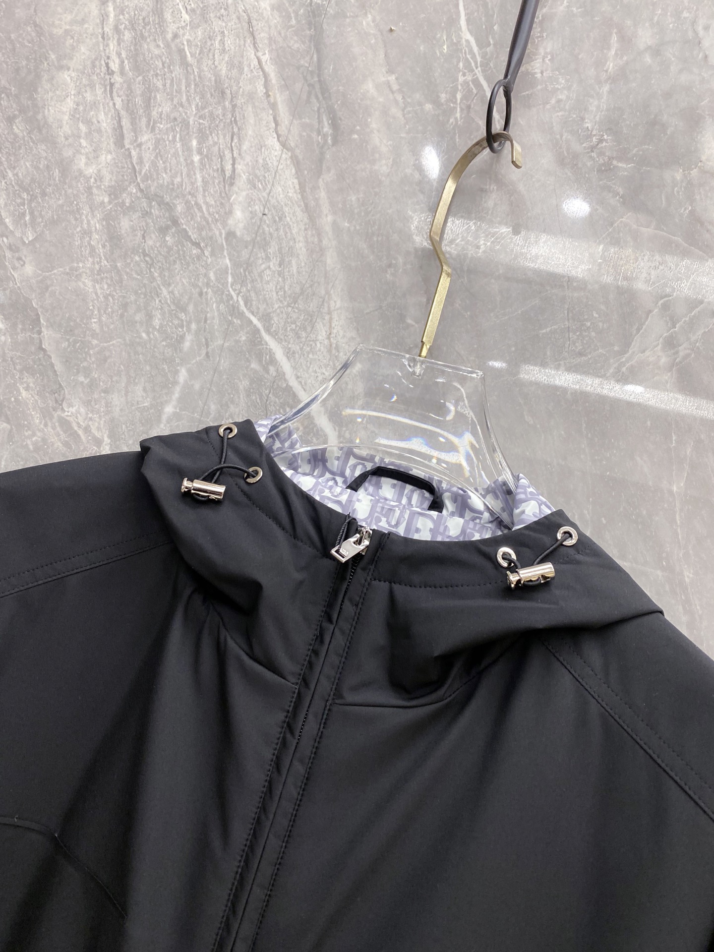 Dior Jacket Black Hooded S