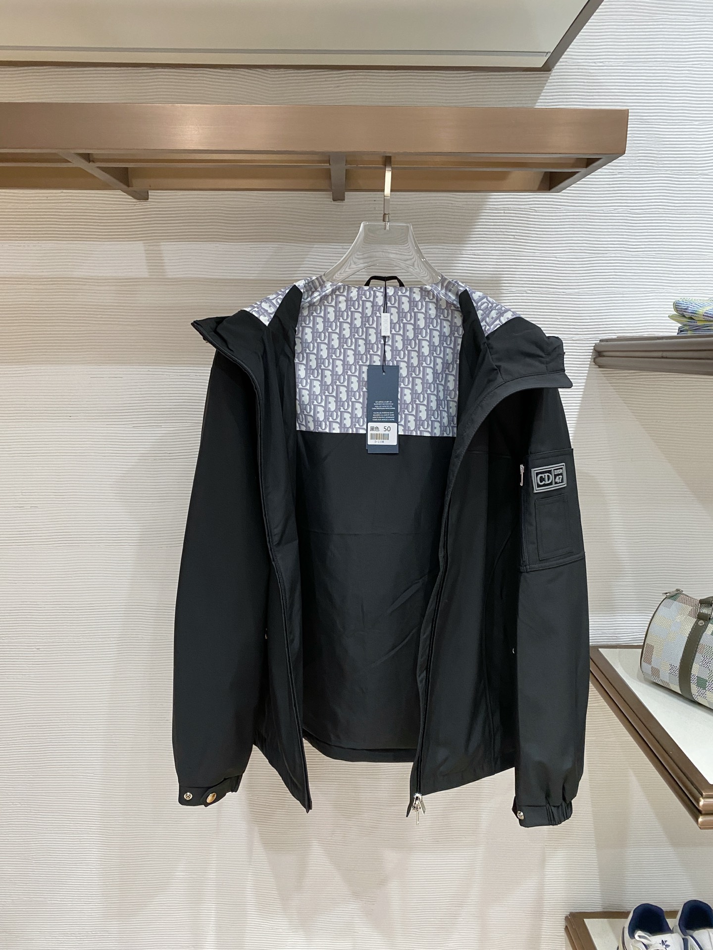Dior Jacket Black Hooded S