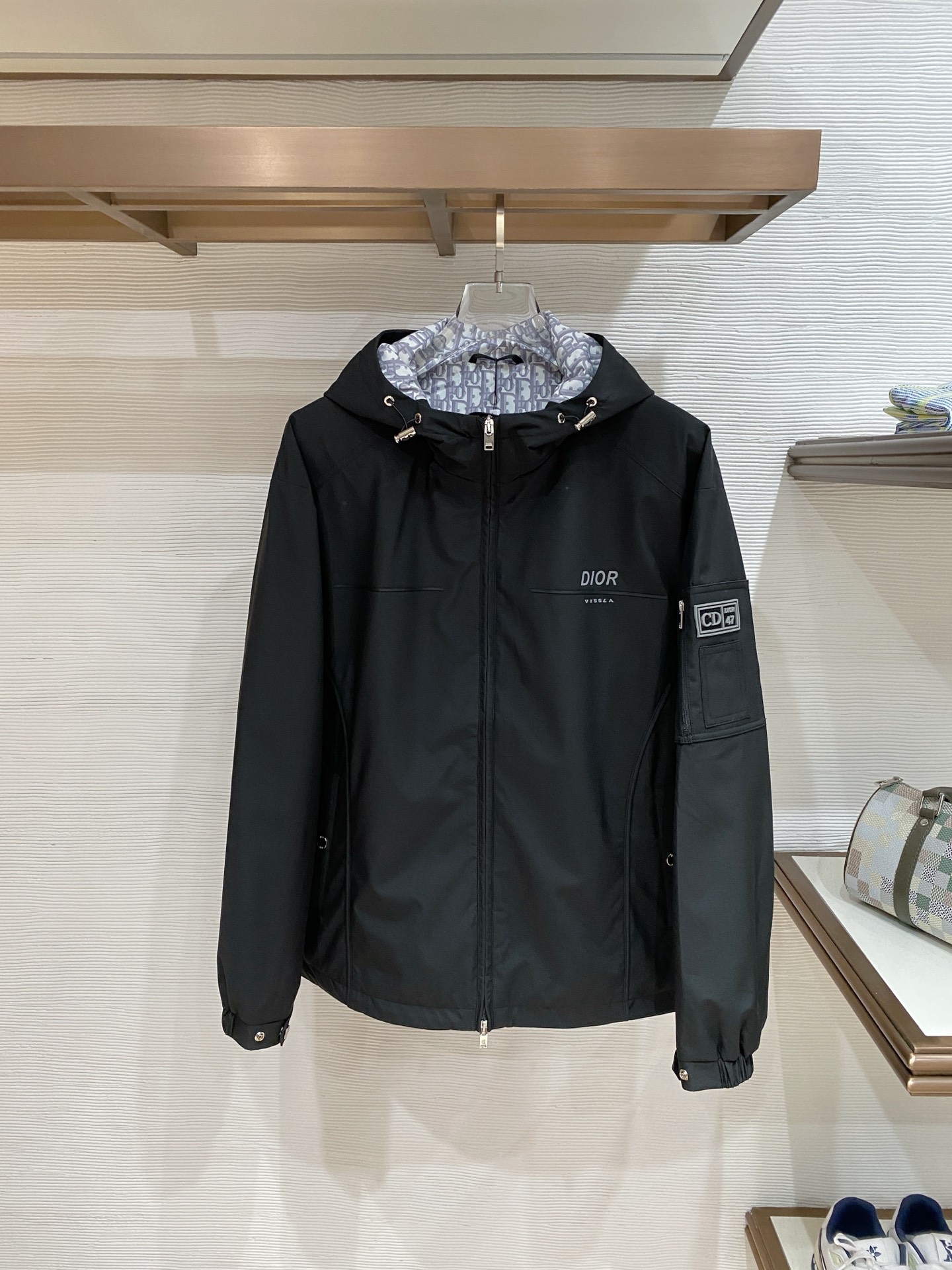 Dior Jacket Black Hooded S