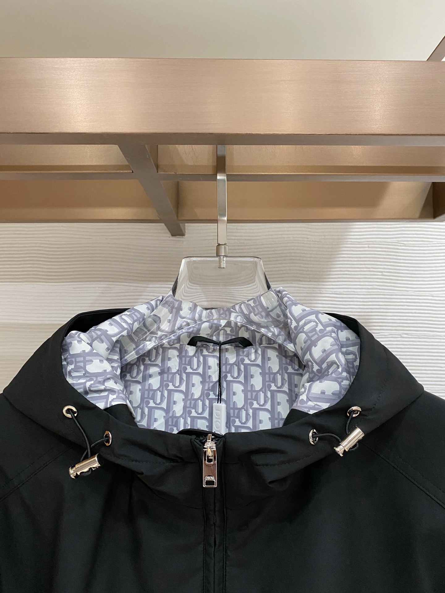 Dior Jacket Black Hooded S