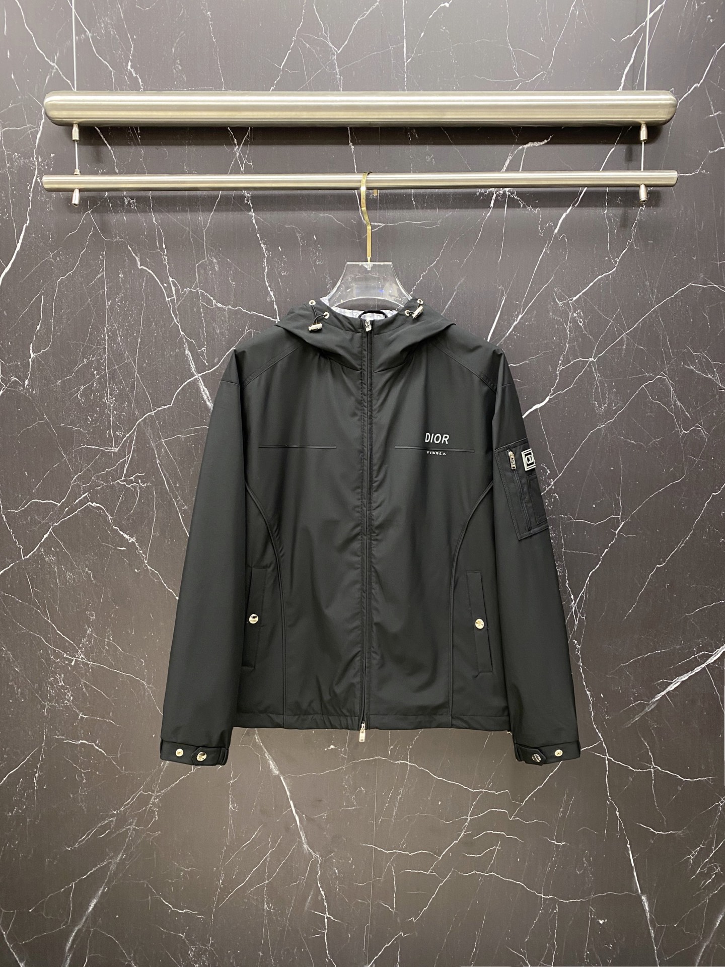 Dior Jacket Black Hooded S