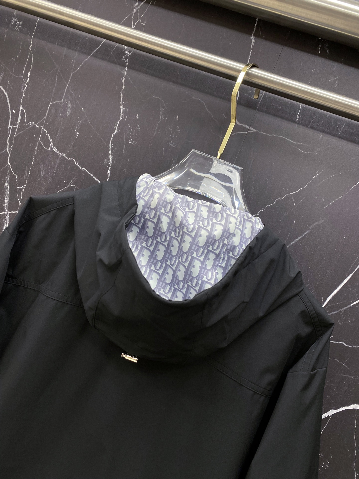 Dior Jacket Black Hooded S