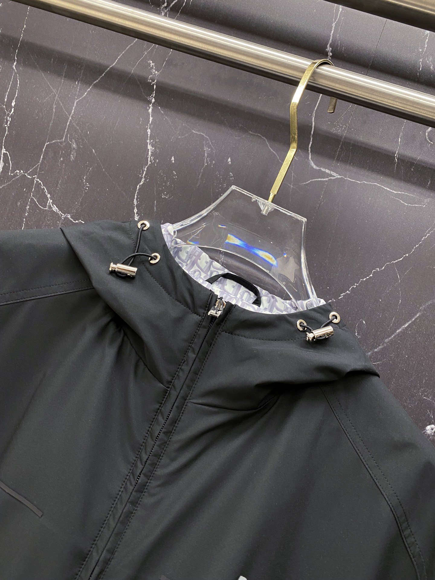 Dior Jacket Black Hooded S