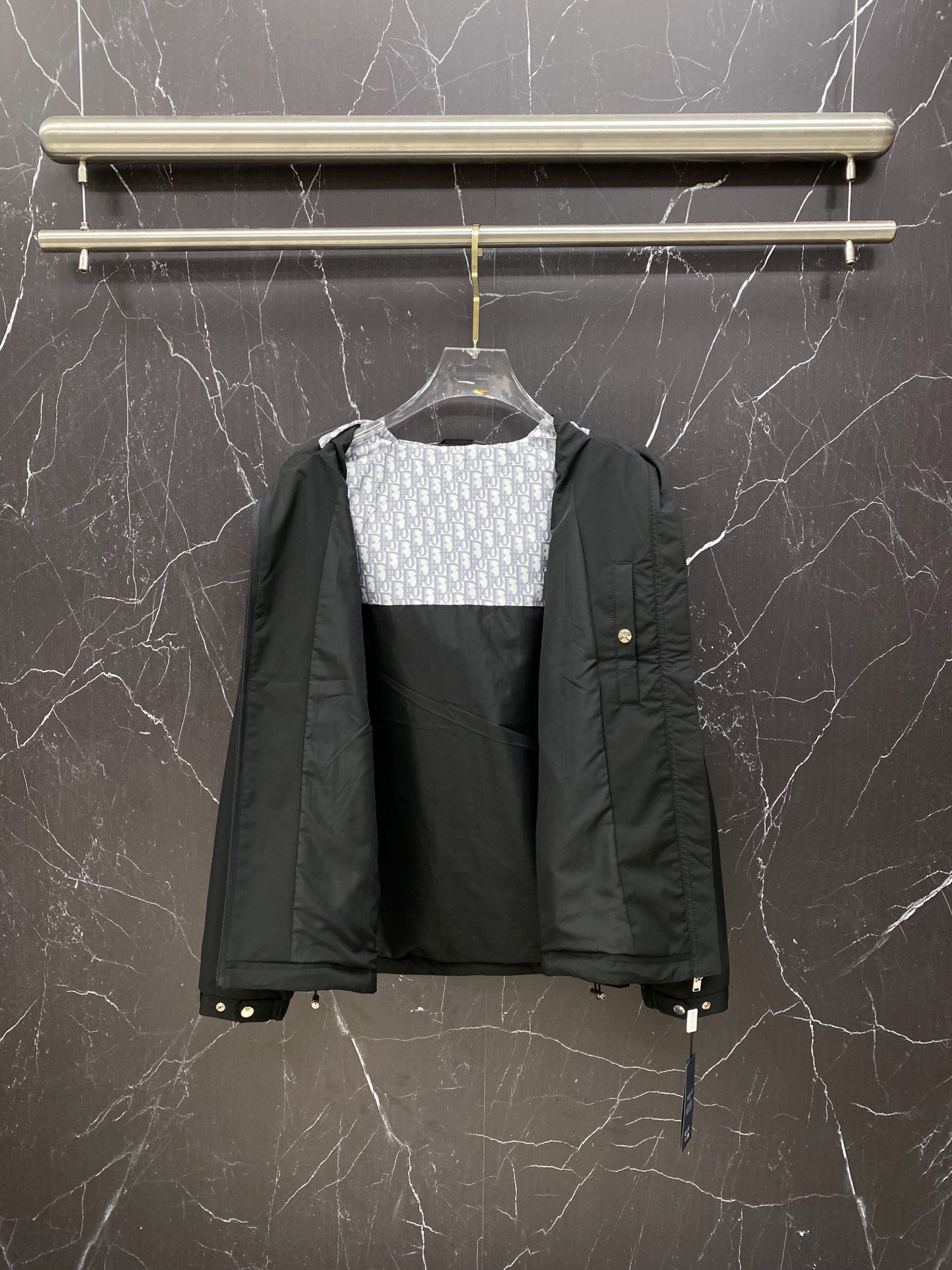 Dior Jacket Black Hooded S