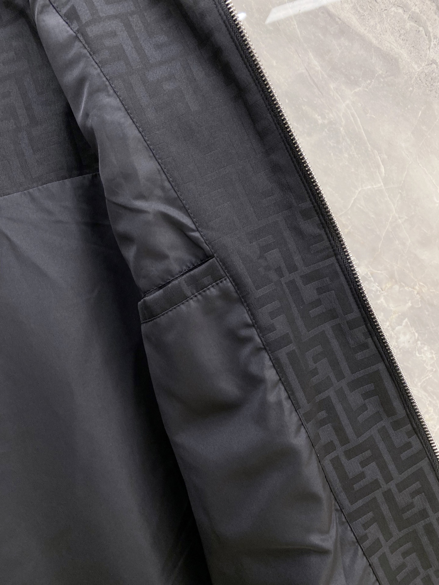 Fendi Jacket Black Hooded S