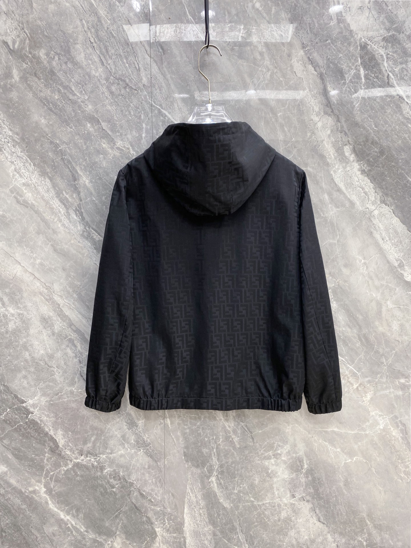 Fendi Jacket Black Hooded S