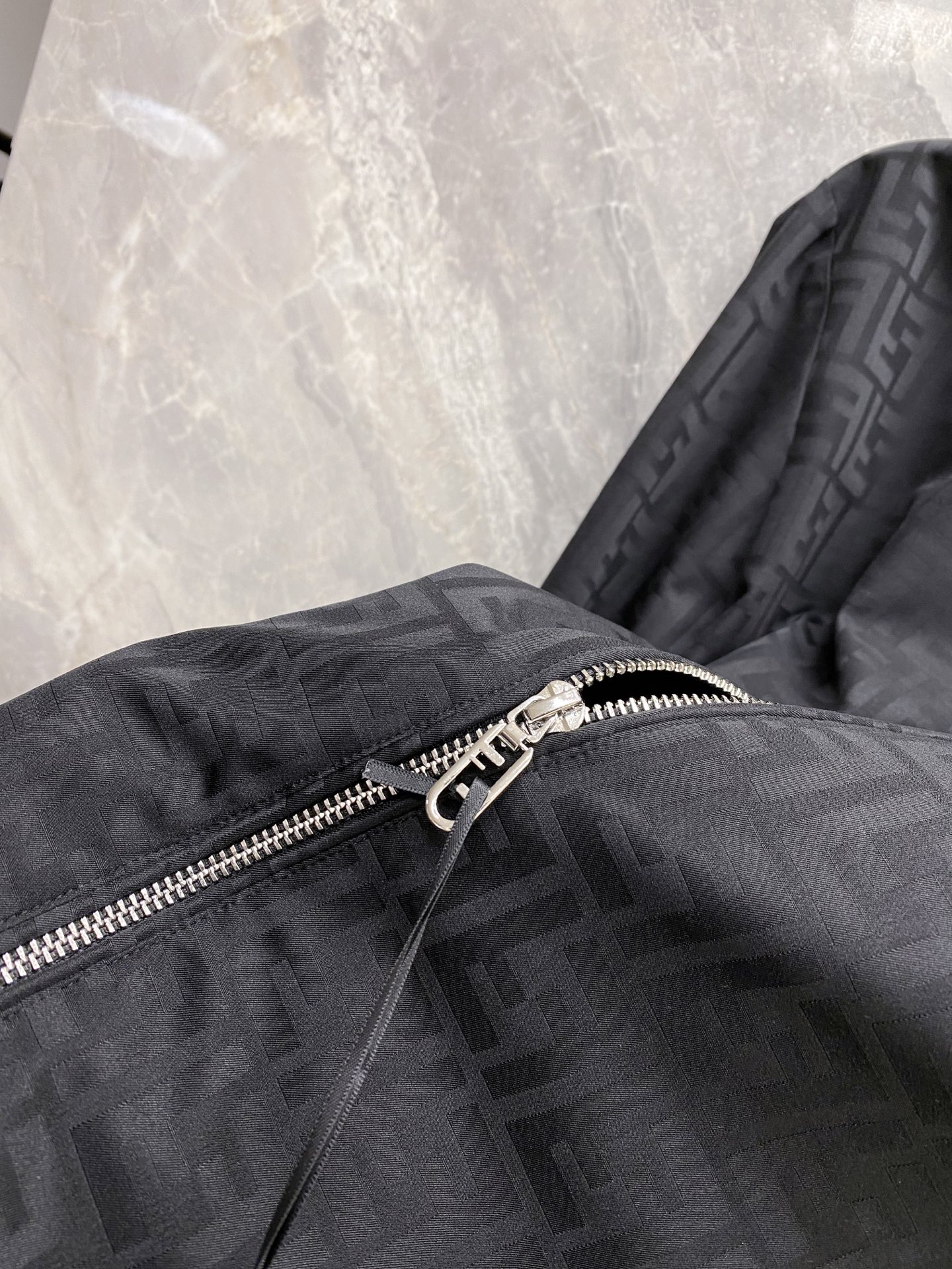Fendi Jacket Black Hooded S