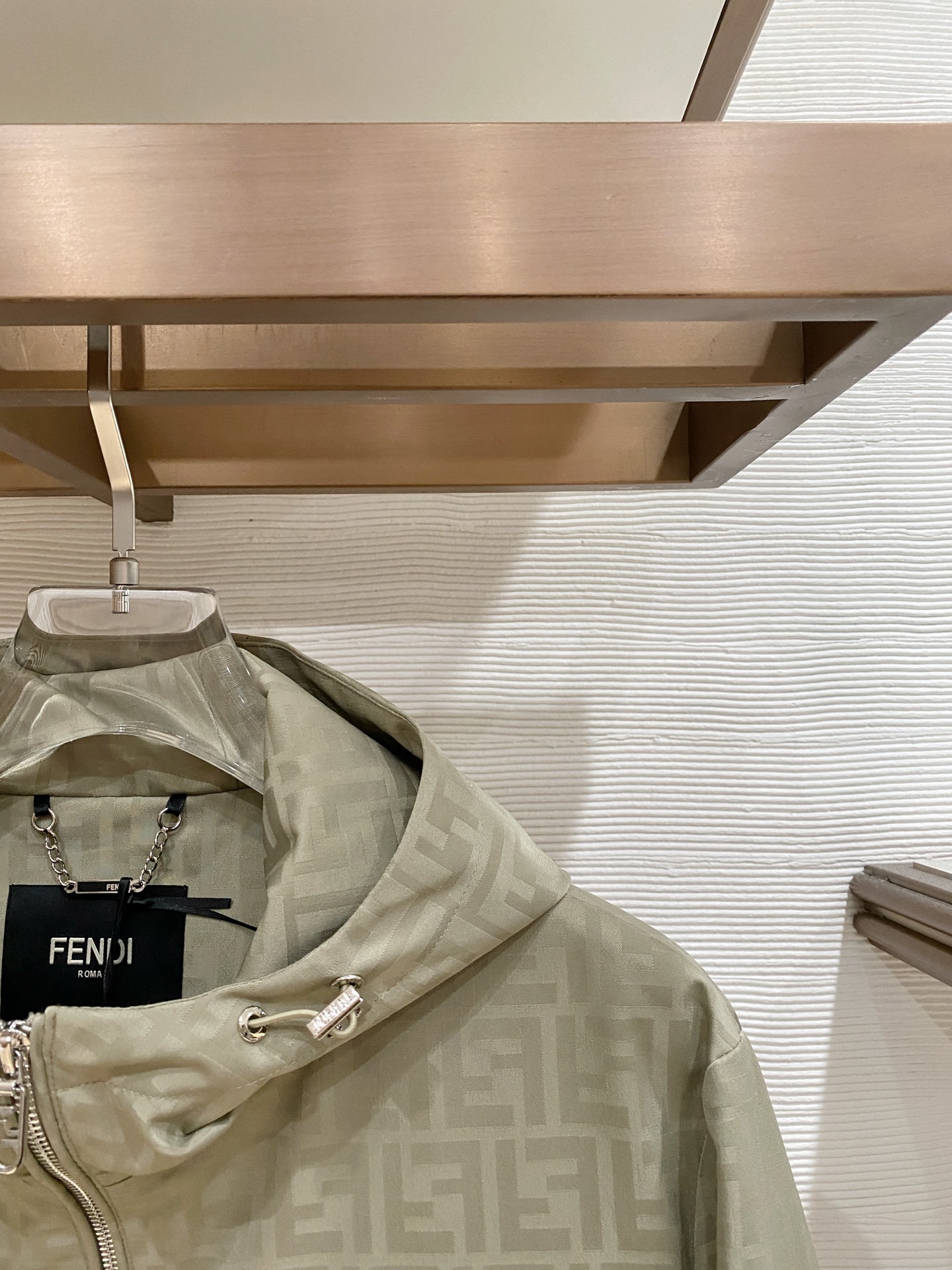 Fendi Jacket Black Hooded S