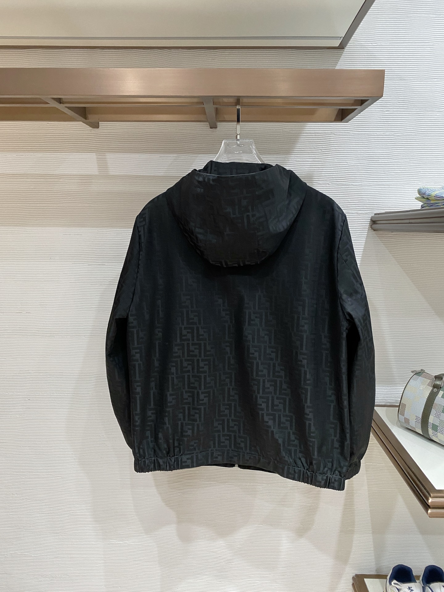 Fendi Jacket Black Hooded S