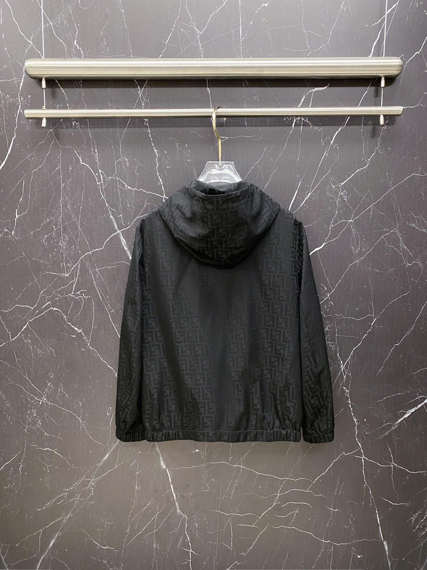 Fendi Jacket Black Hooded S