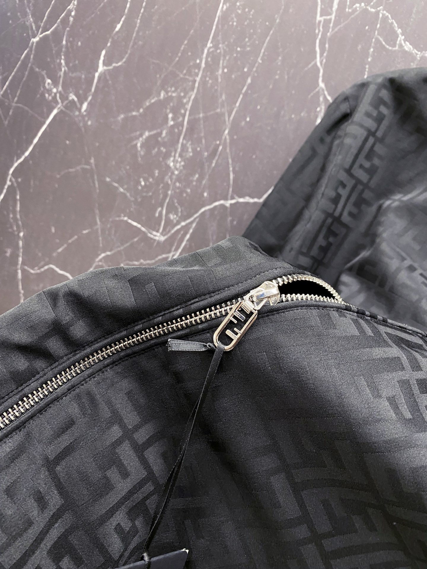 Fendi Jacket Black Hooded S