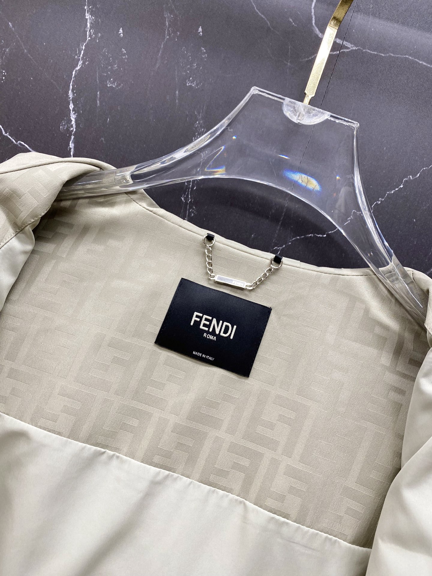Fendi Jacket Black Hooded S
