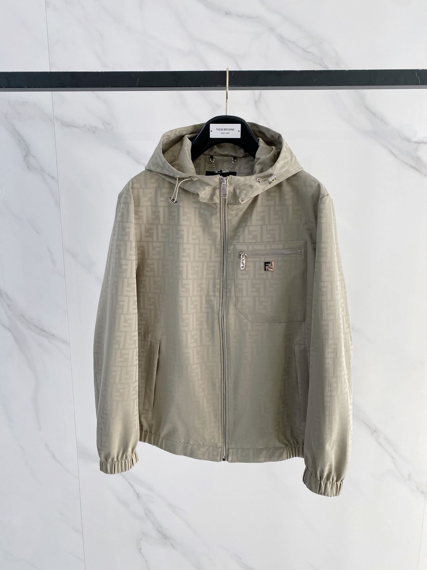 Fendi Jacket Black Hooded S
