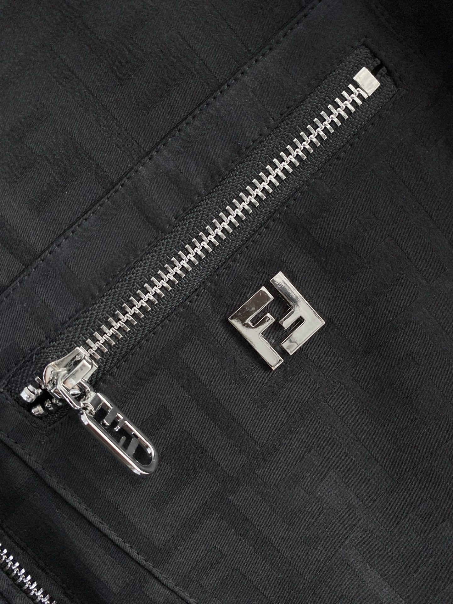 Fendi Jacket Black Hooded S