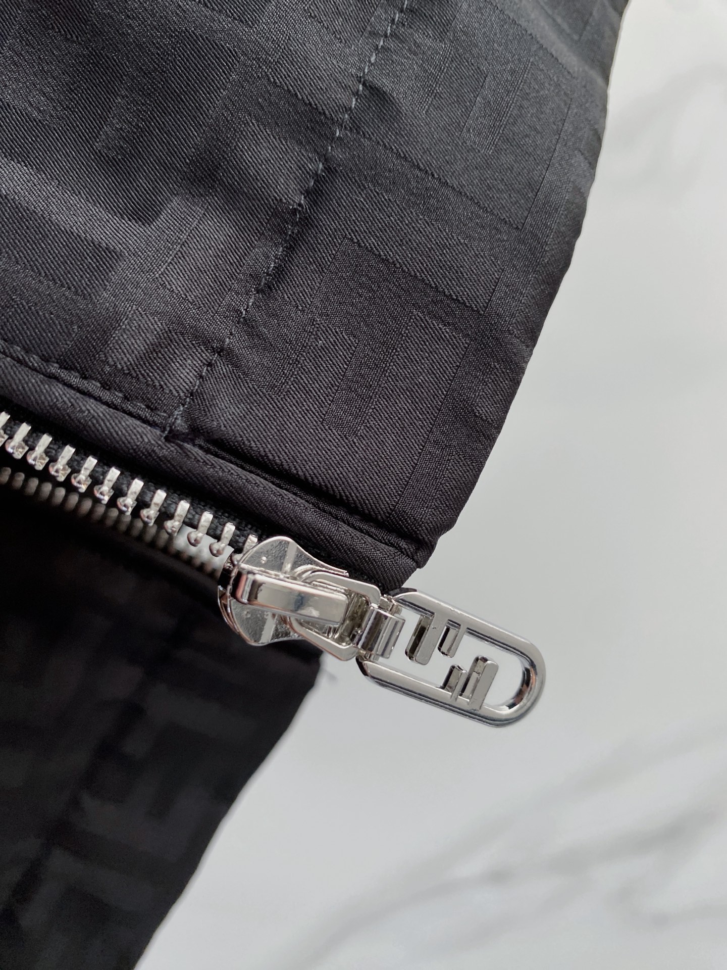 Fendi Jacket Black Hooded S