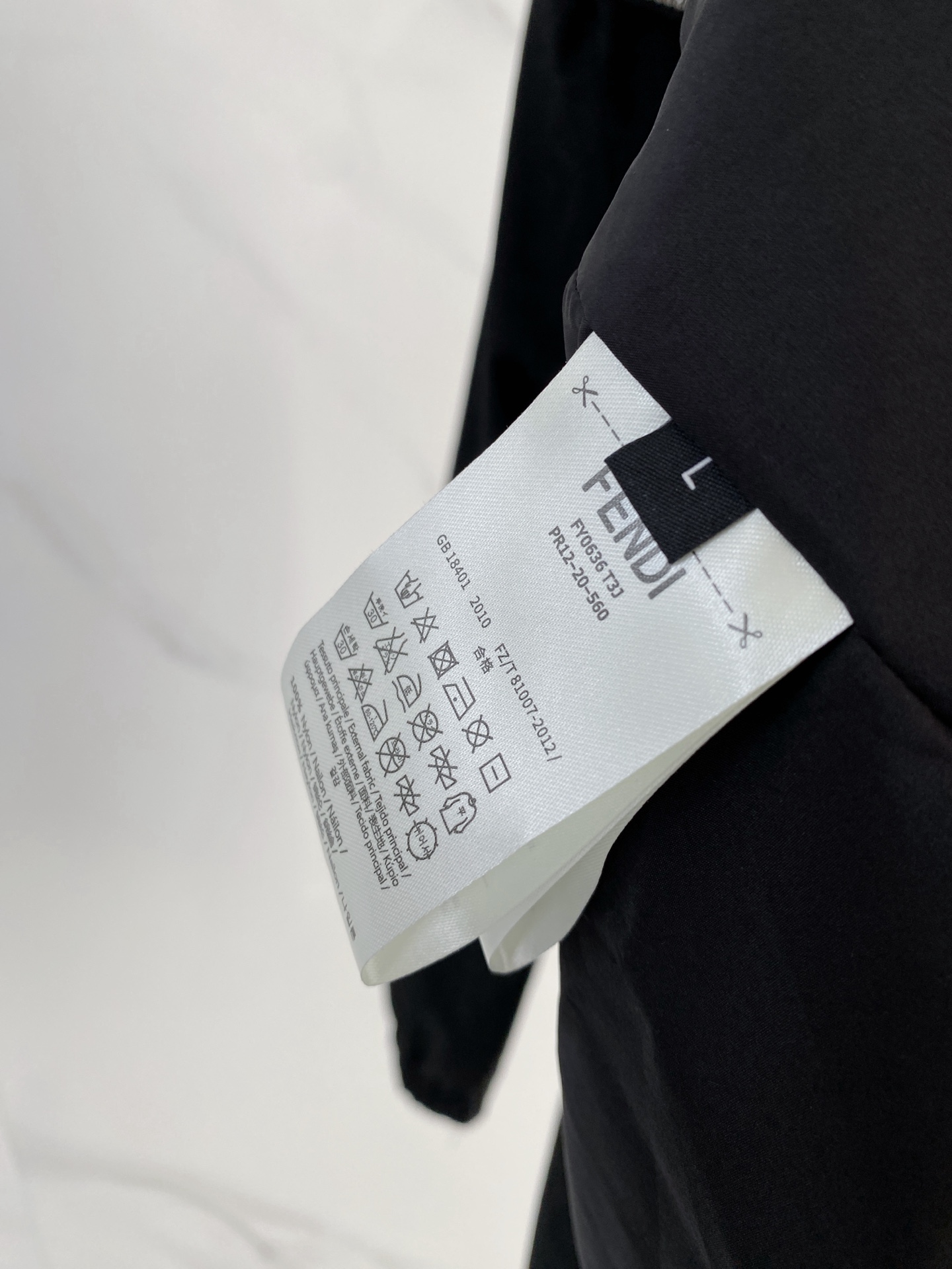 Fendi Jacket Black Hooded S