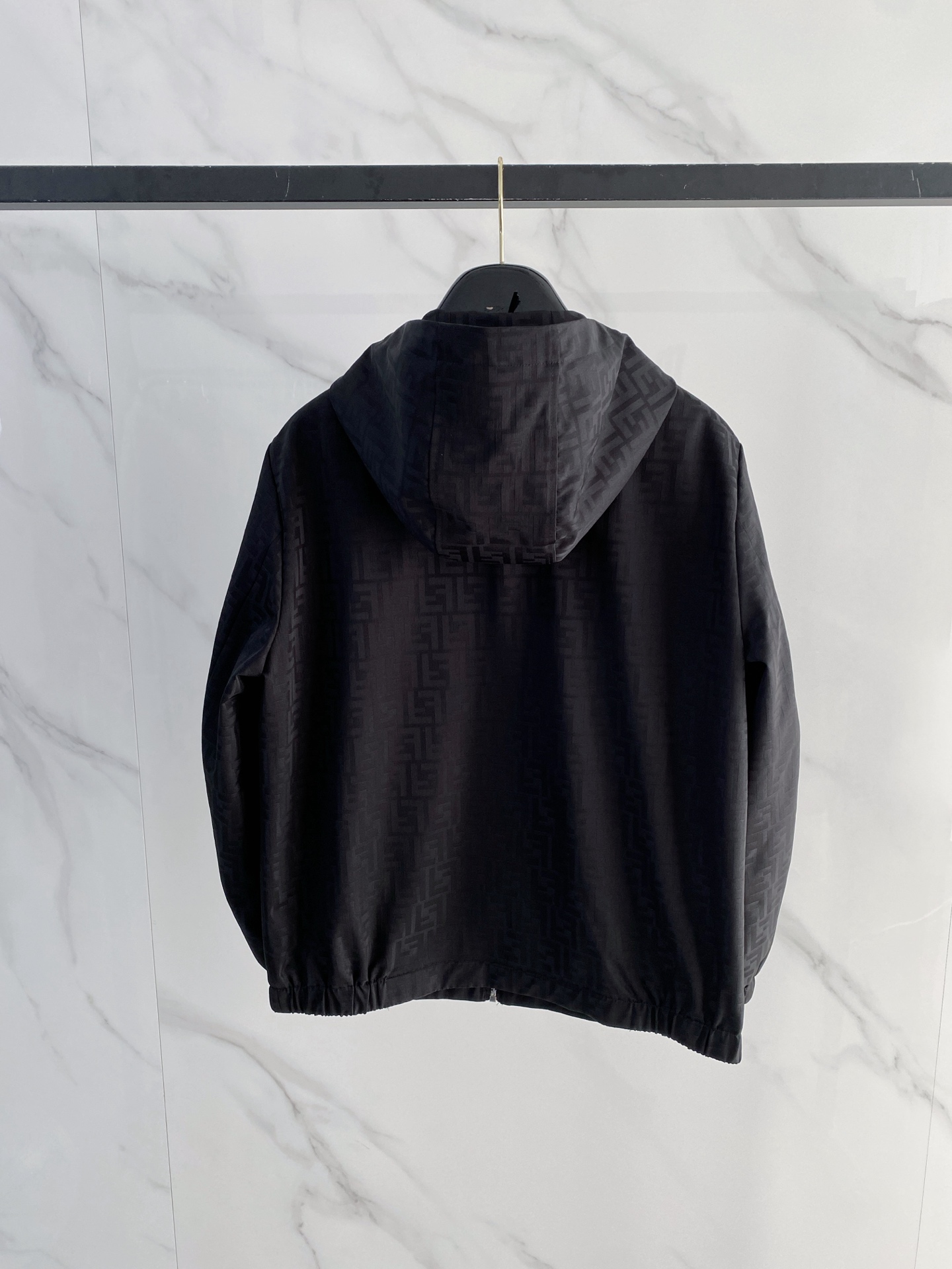 Fendi Jacket Black Hooded S