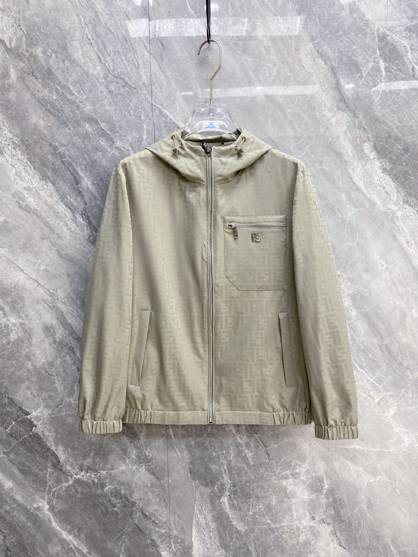 Fendi Jacket Black Hooded S