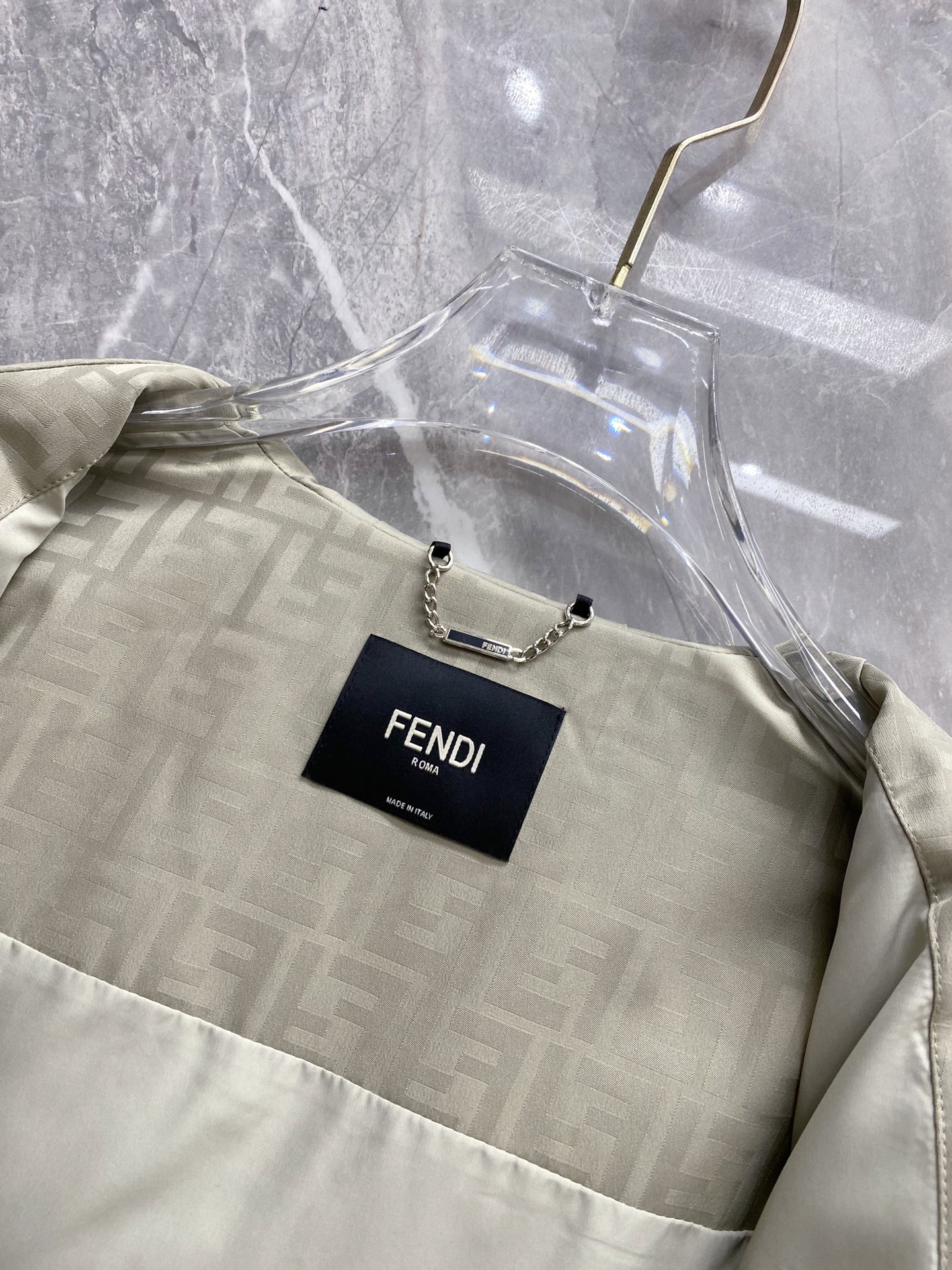 Fendi Jacket Black Hooded S