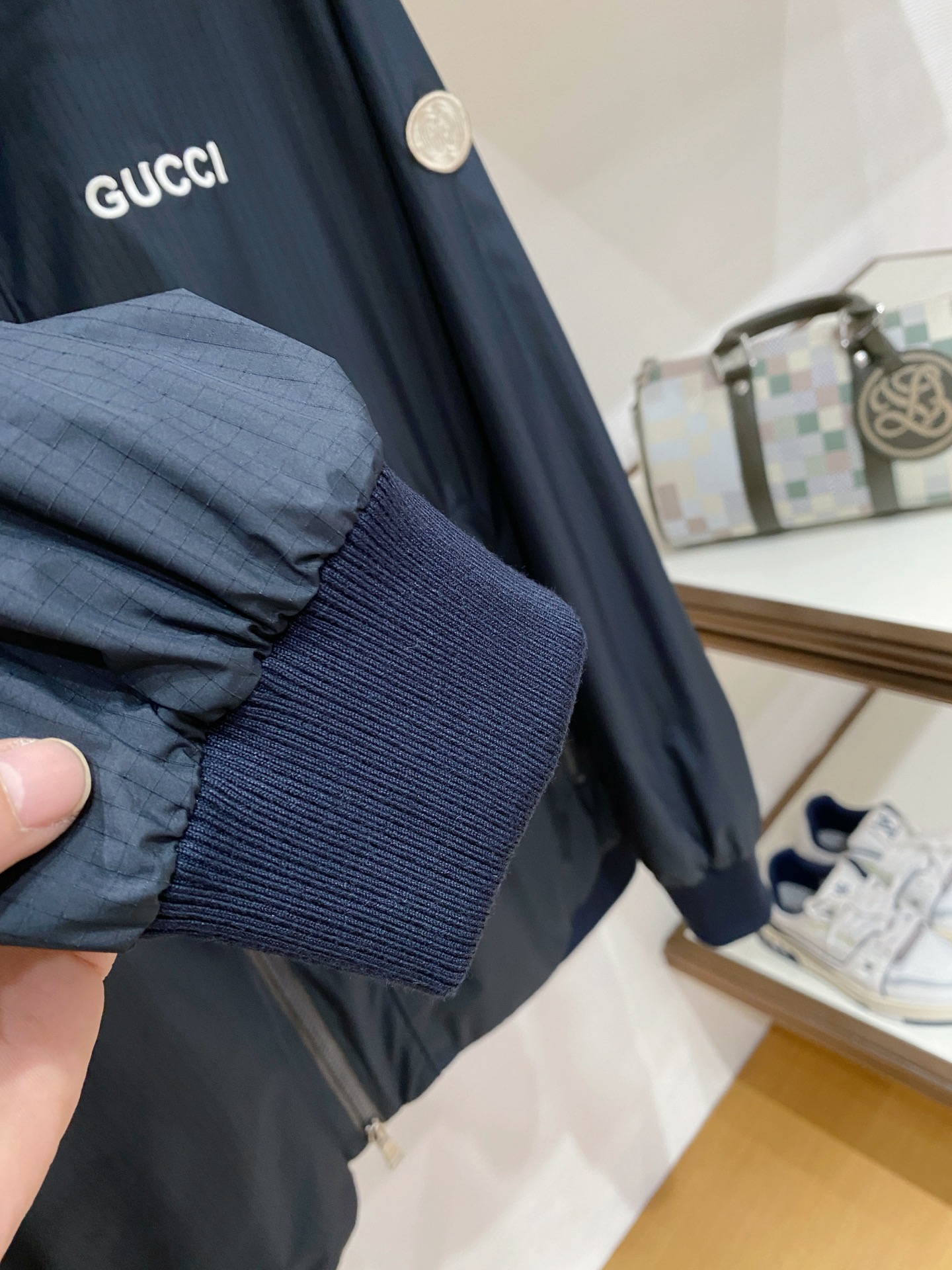 Gucci Jacket White Hooded S
