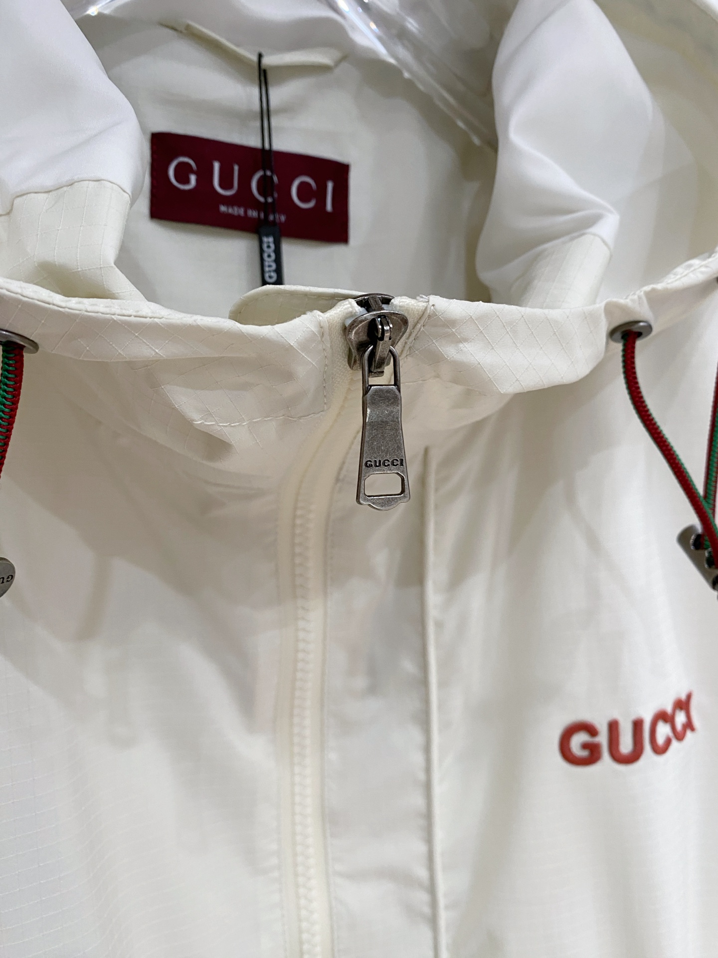 Gucci Jacket White Hooded S