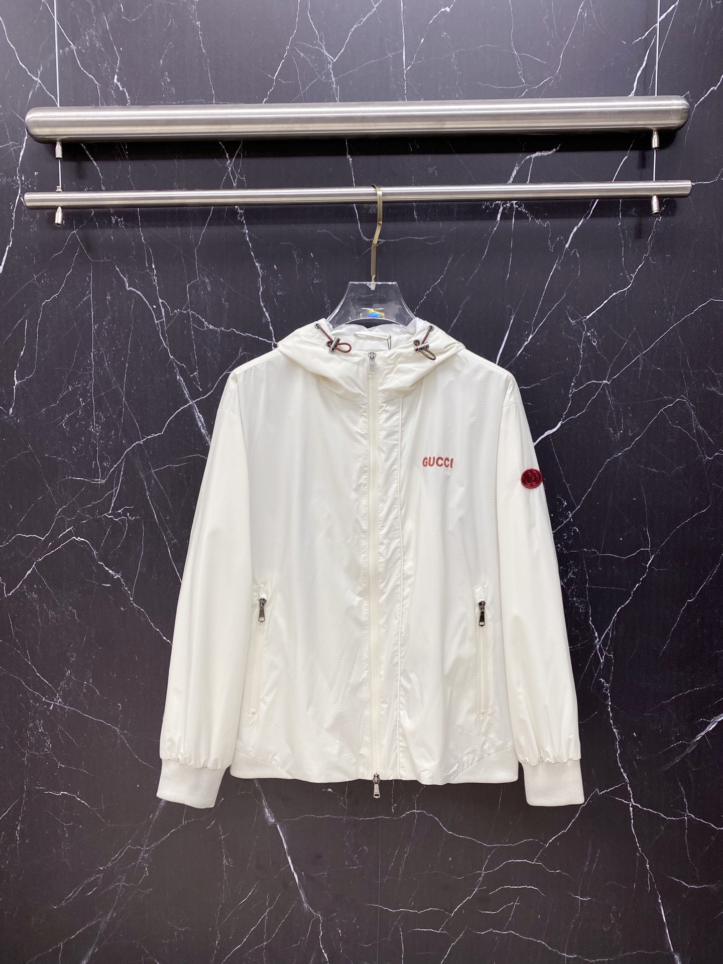Gucci Jacket White Hooded S