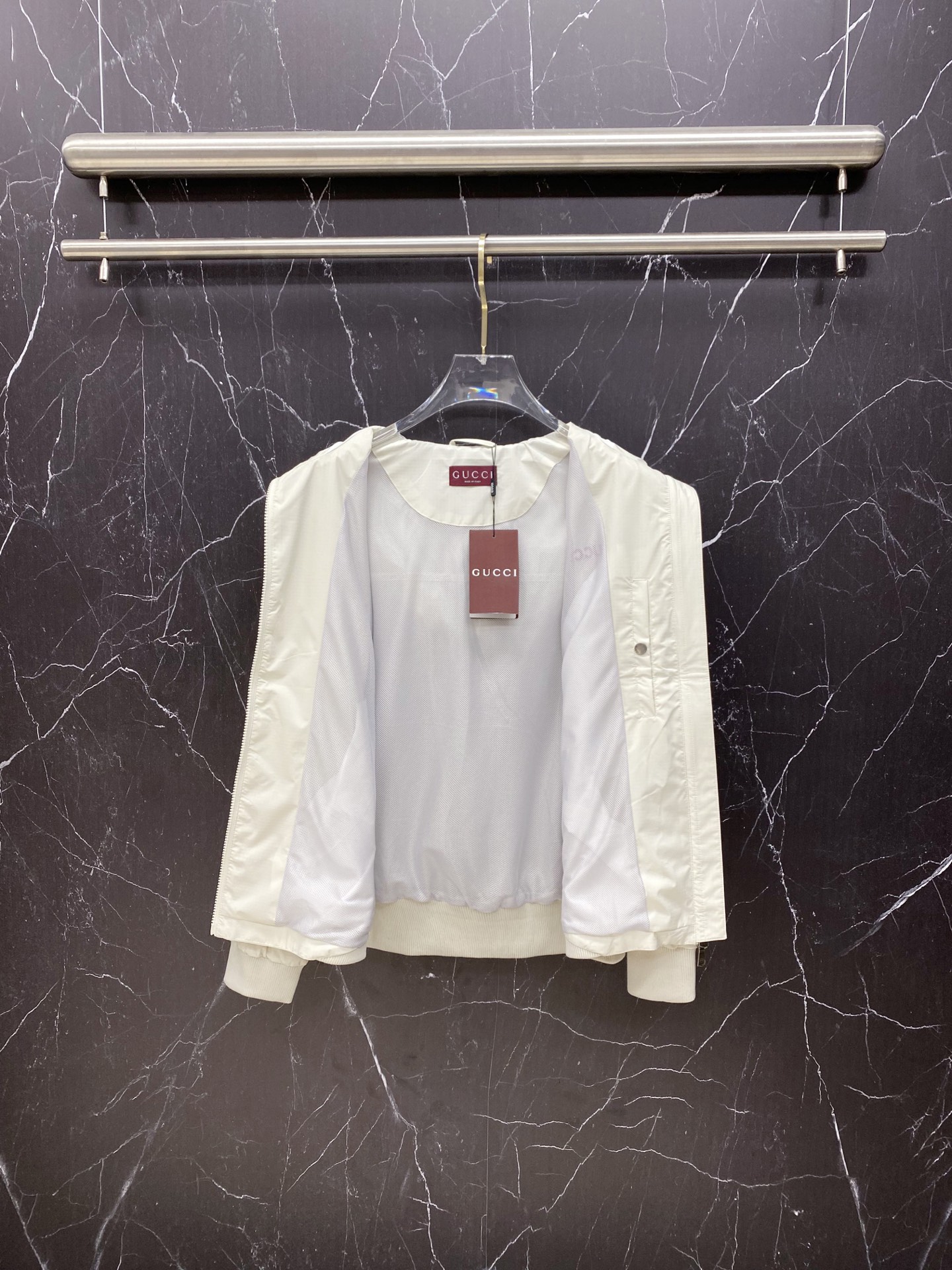 Gucci Jacket White Hooded S