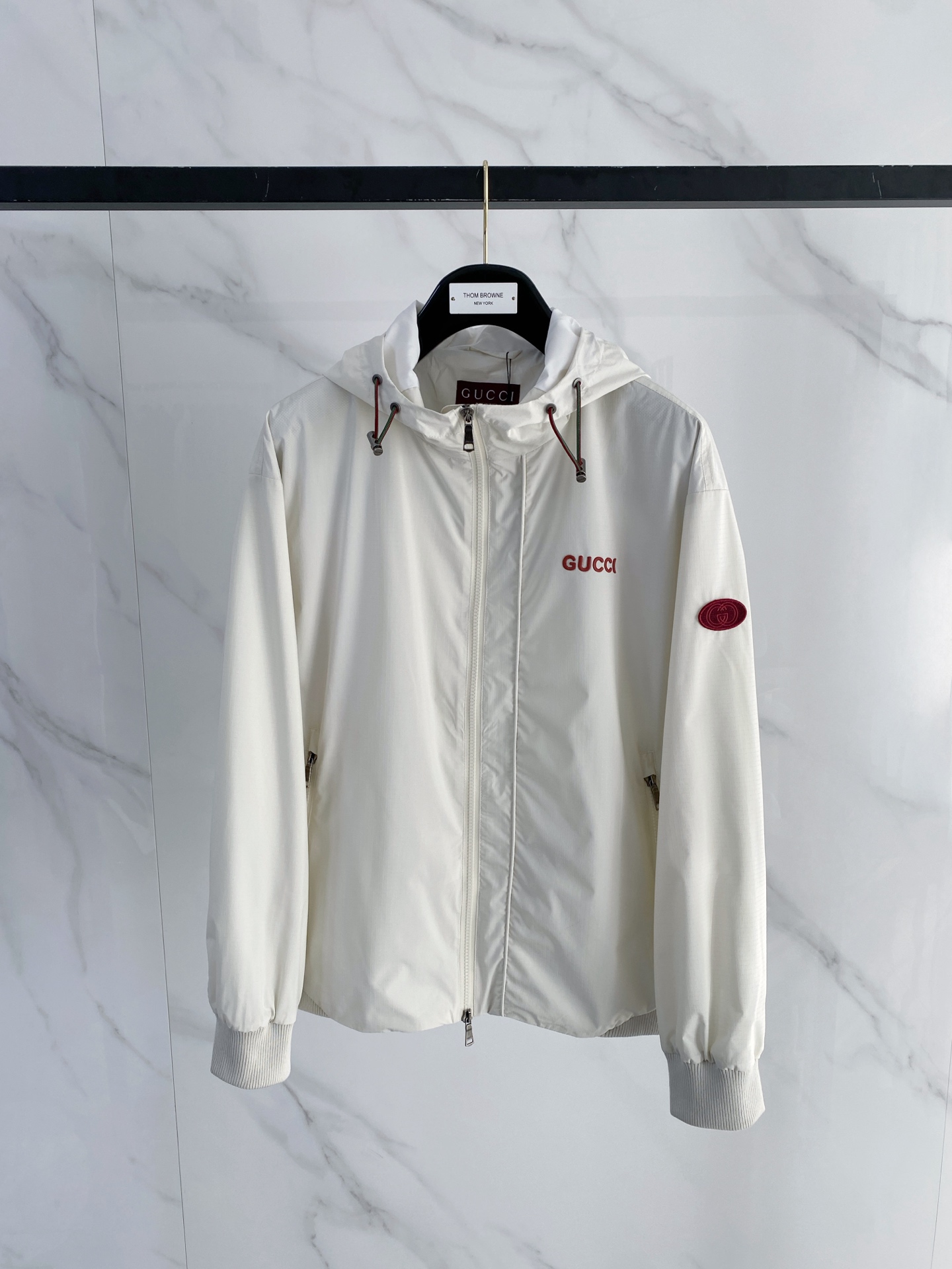 Gucci Jacket White Hooded S
