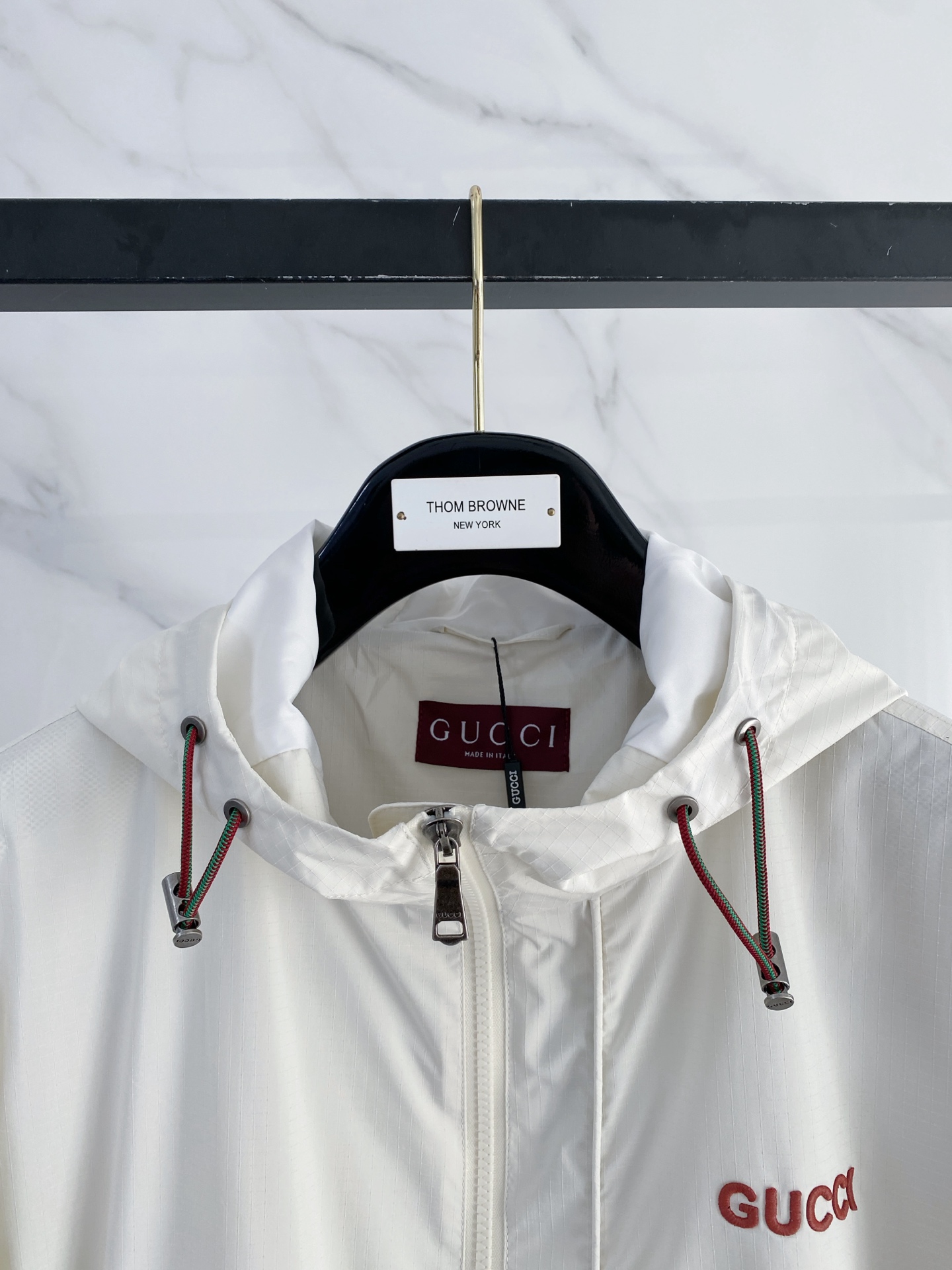 Gucci Jacket White Hooded S