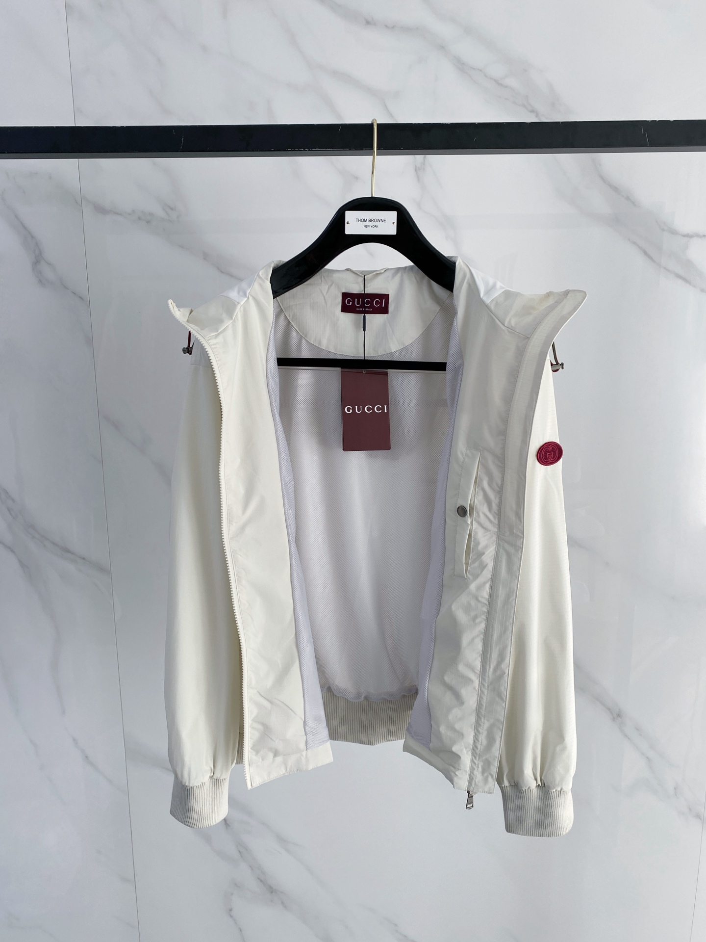 Gucci Jacket White Hooded S