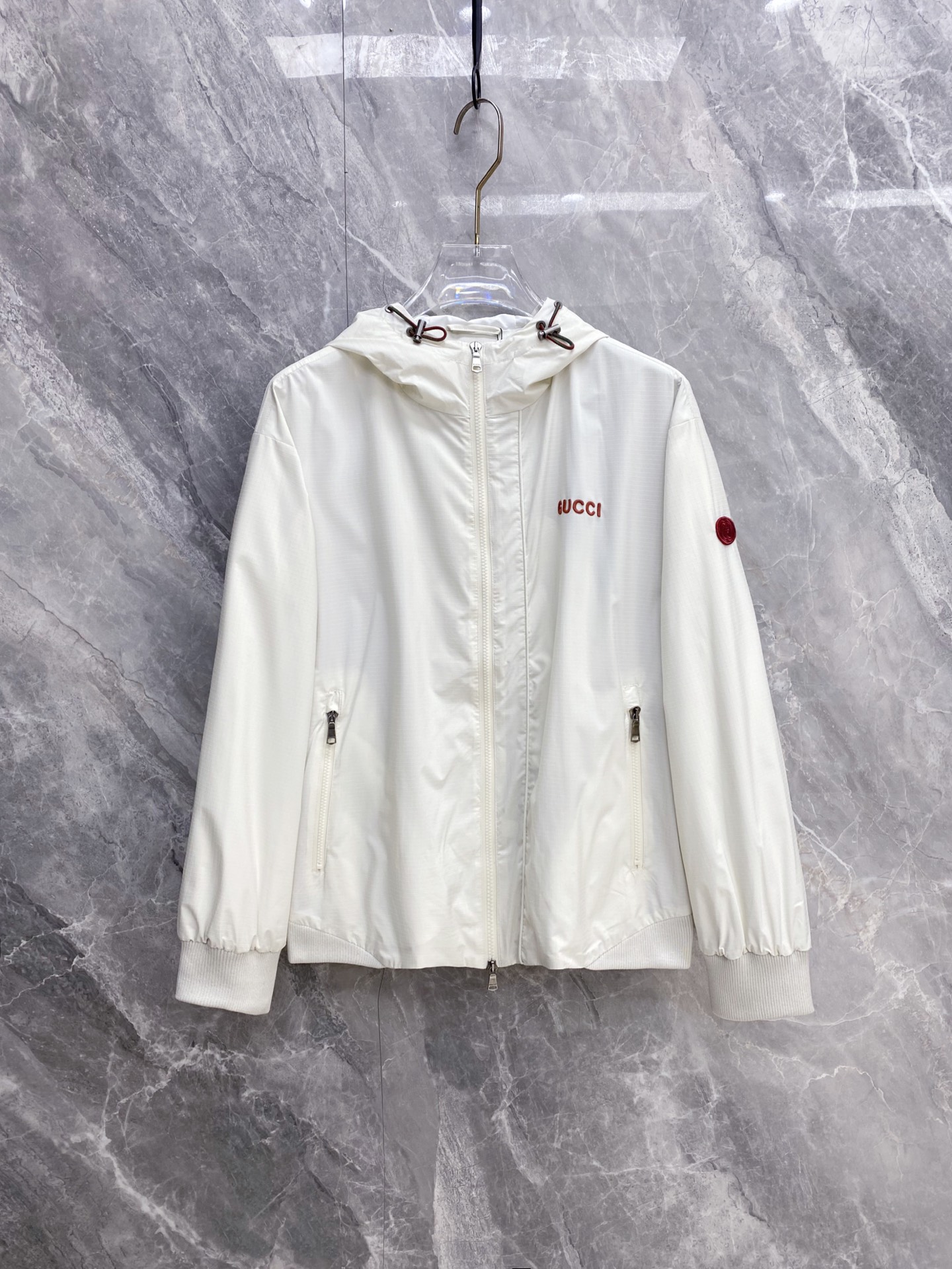 Gucci Jacket White Hooded S