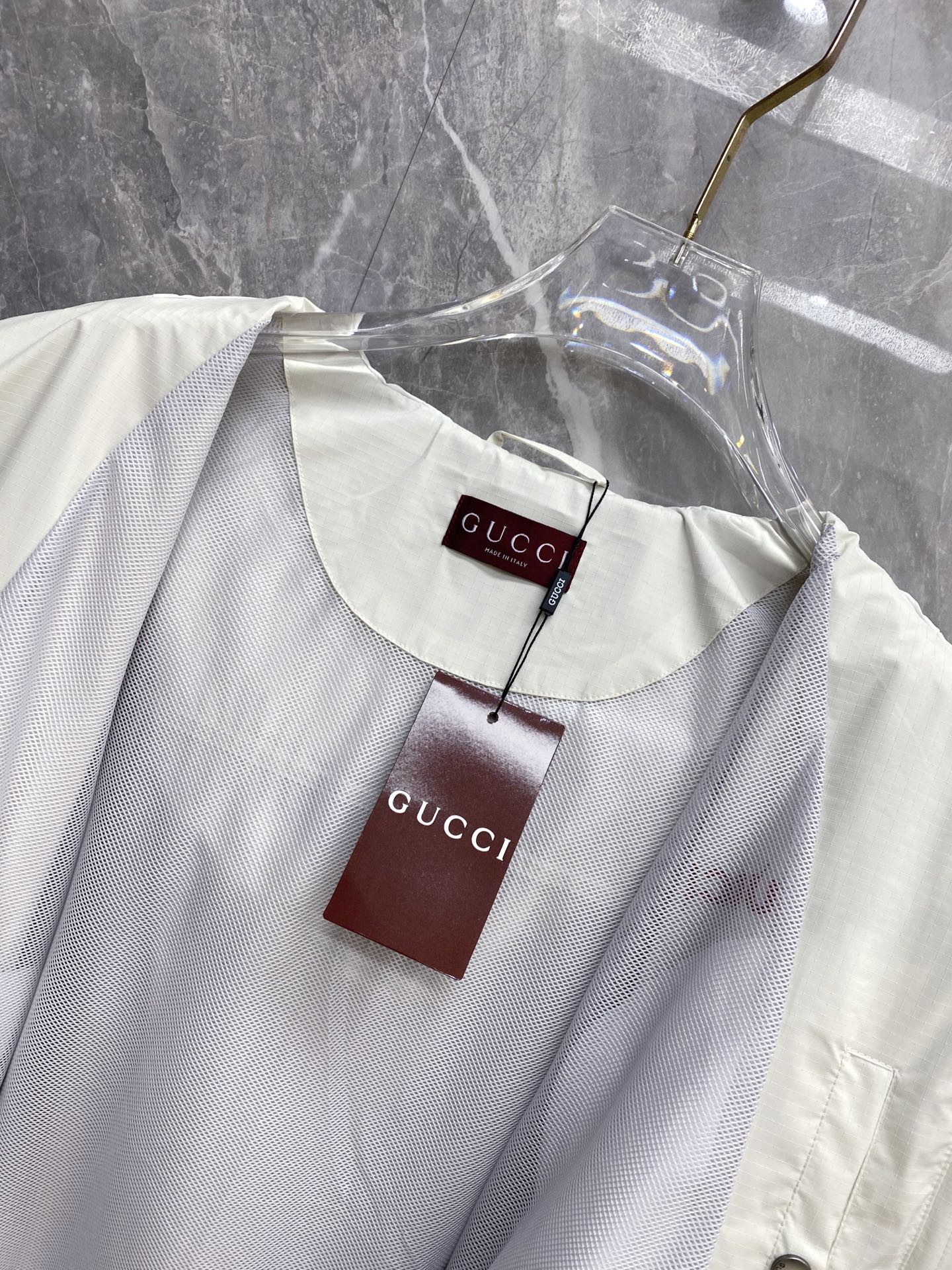 Gucci Jacket White Hooded S
