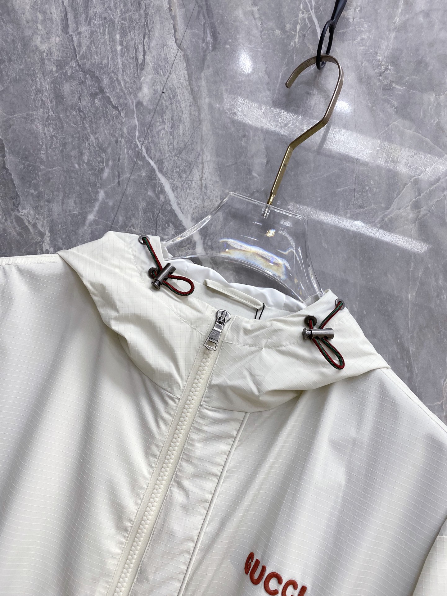 Gucci Jacket White Hooded S