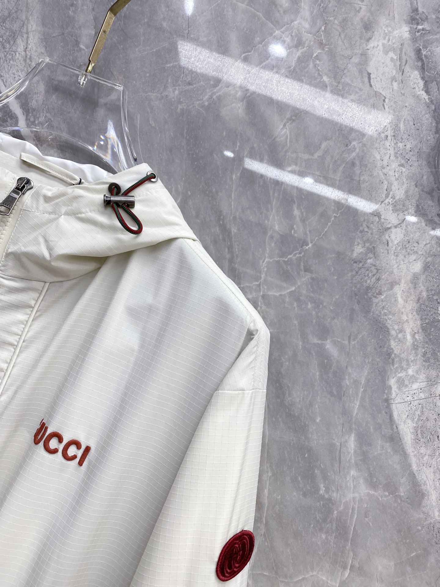 Gucci Jacket White Hooded S