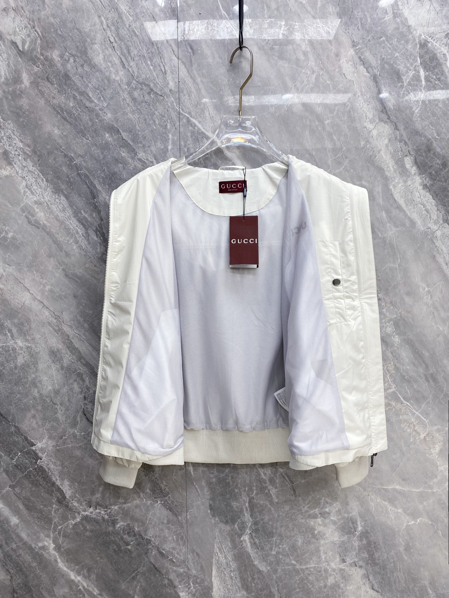 Gucci Jacket White Hooded S
