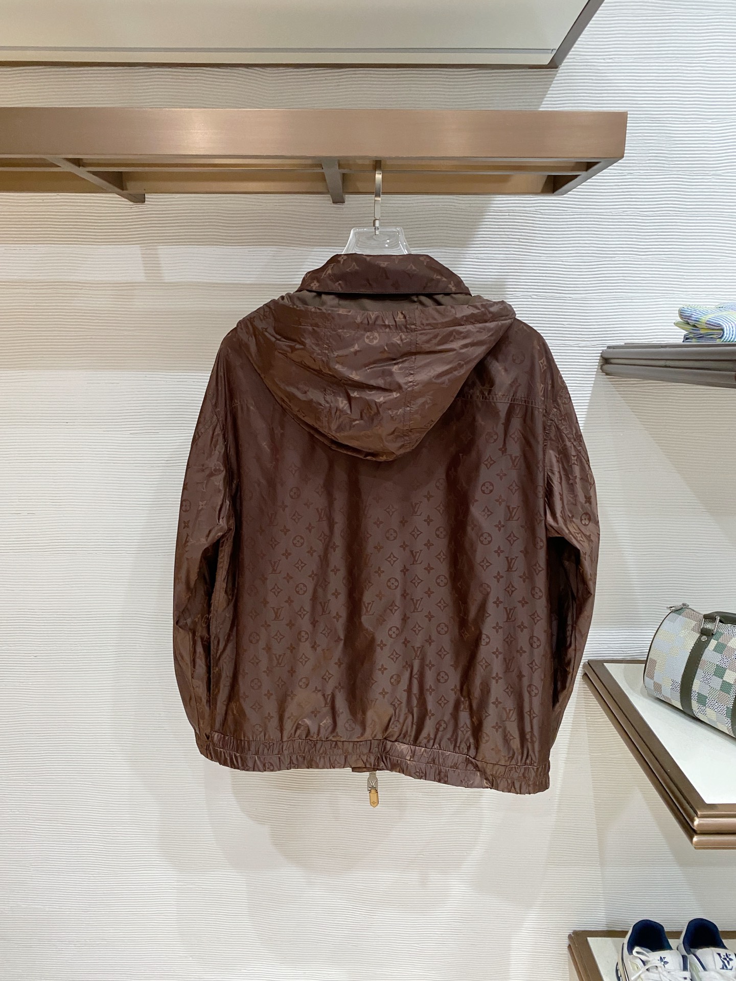 Louis Vuitton Jacket Black Hooded S-l