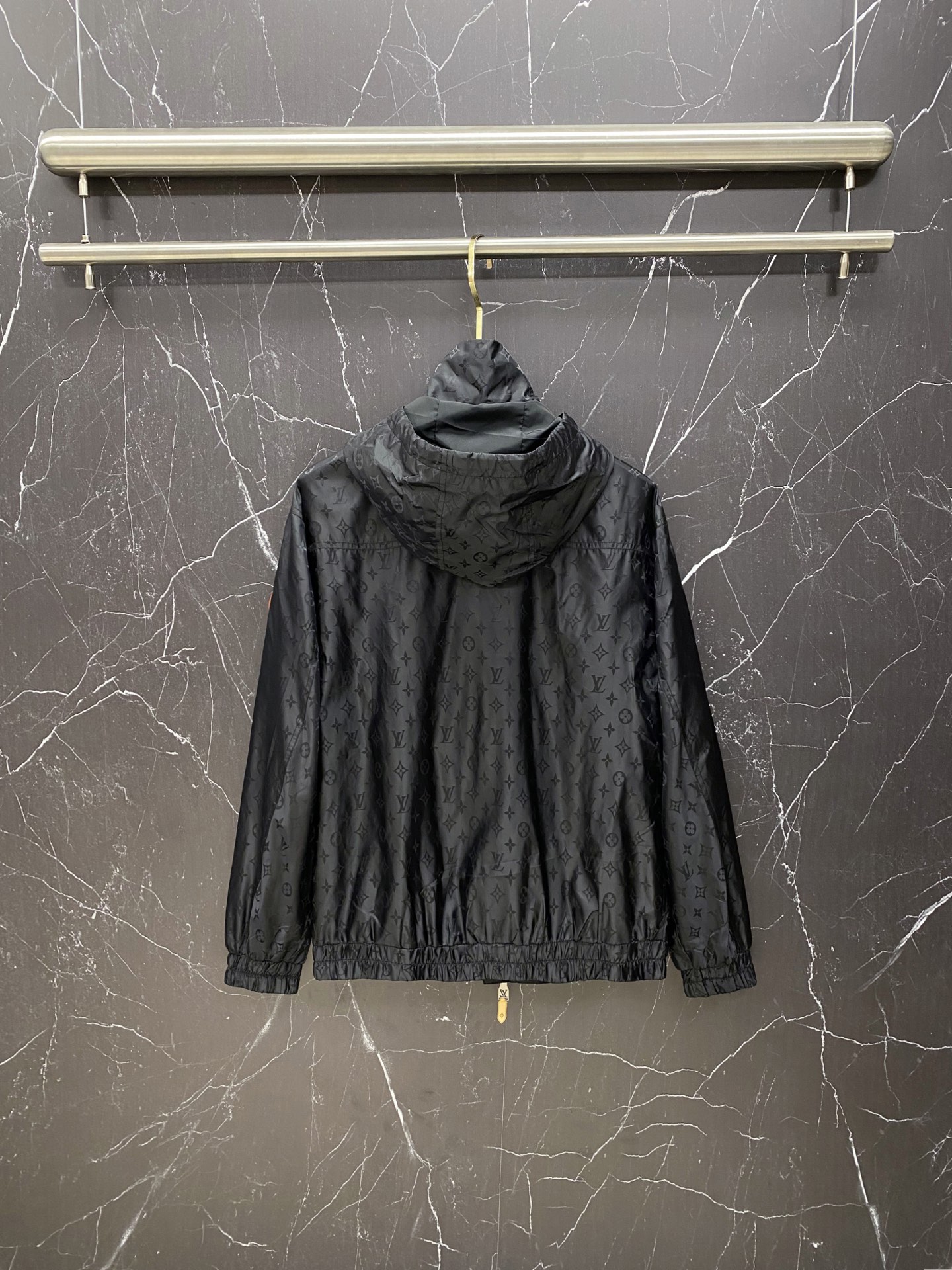 Louis Vuitton Jacket Black Hooded S-l