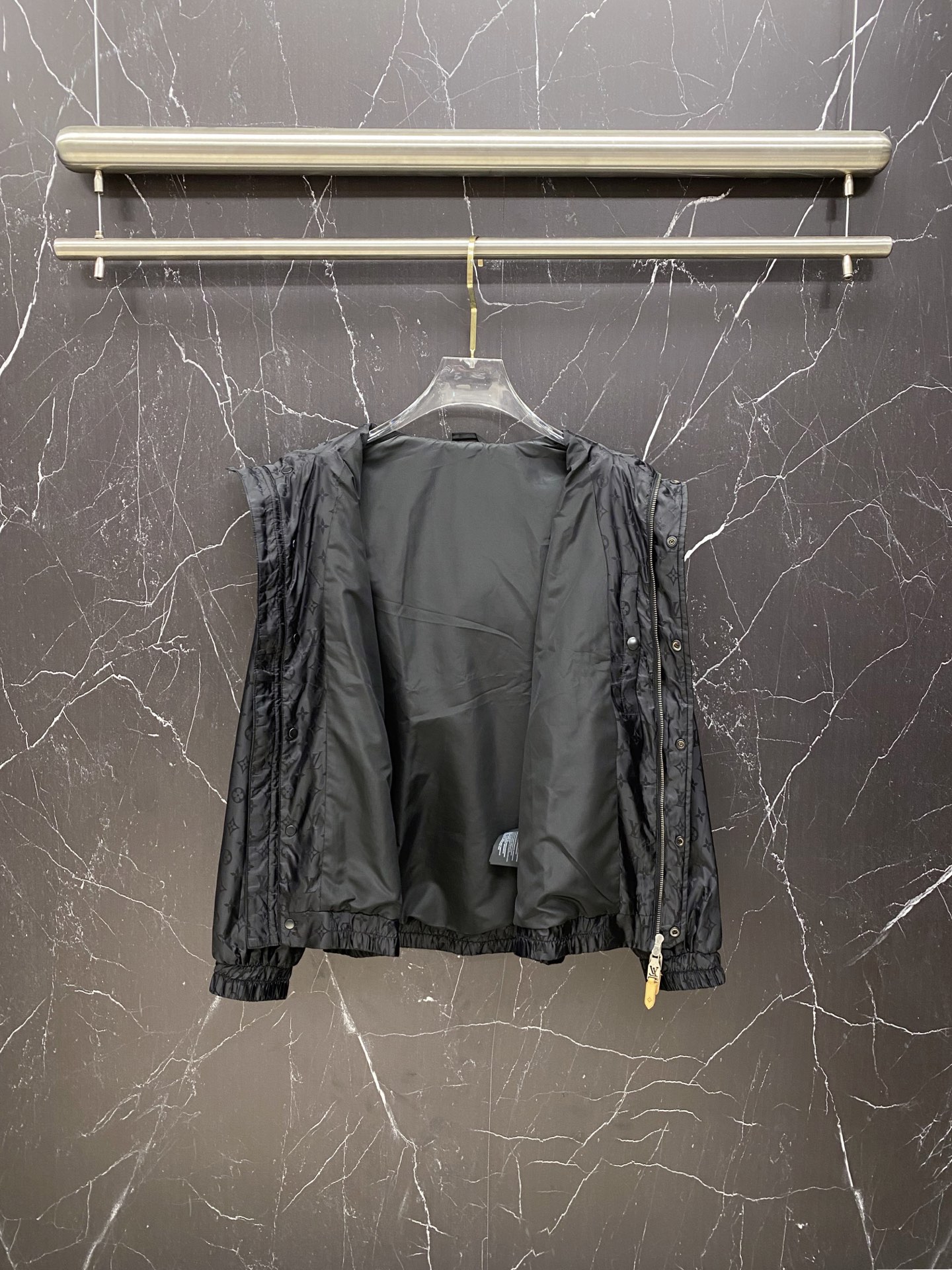 Louis Vuitton Jacket Black Hooded S-l