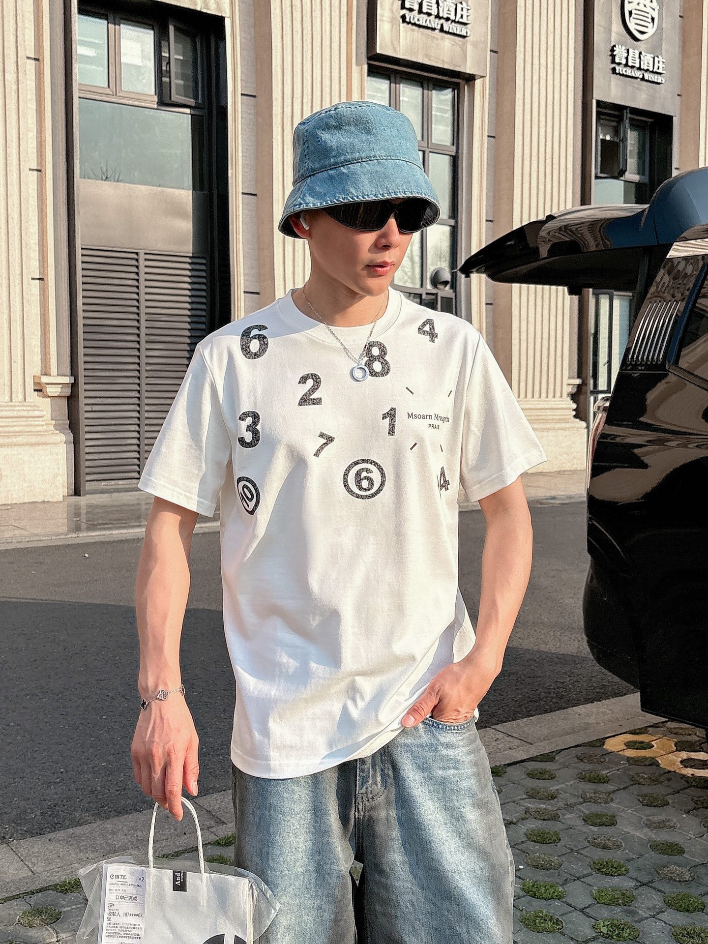 Maison Margiela Couple Basic Clothing Cotton Black Loose Fit S-l-xl