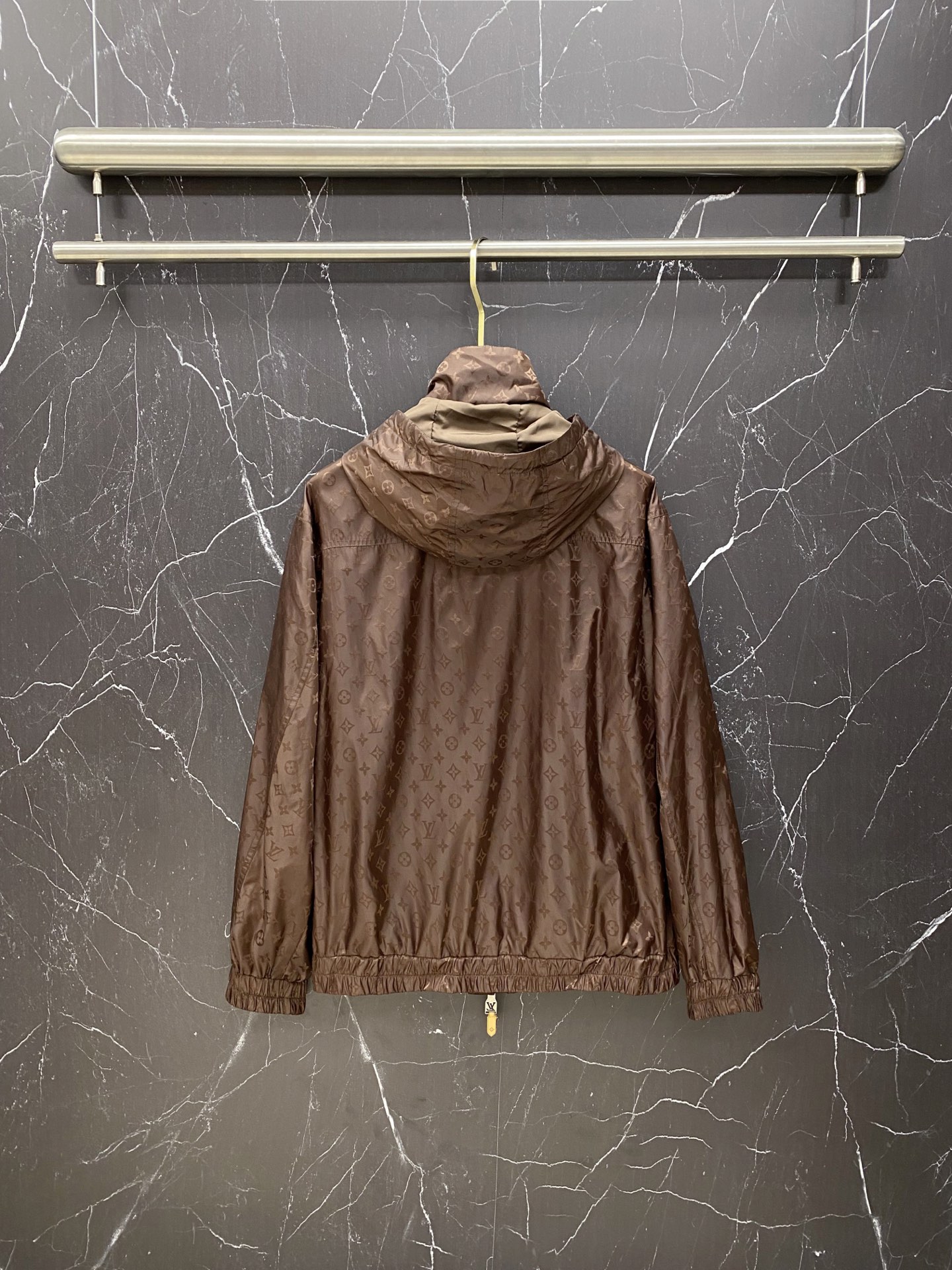 Louis Vuitton Jacket Black Hooded S-l