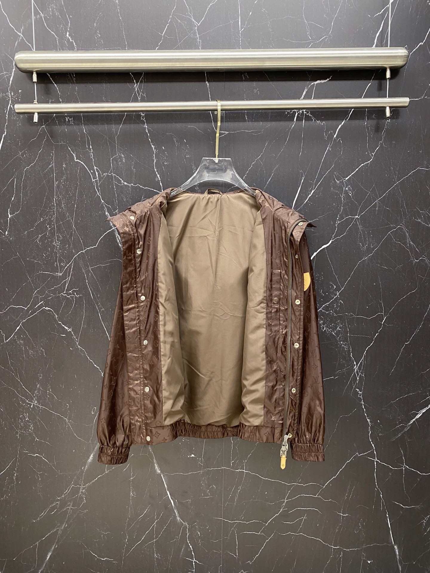Louis Vuitton Jacket Black Hooded S-l
